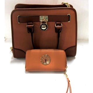 Dasein Women's Satchel Handbag (2pc)