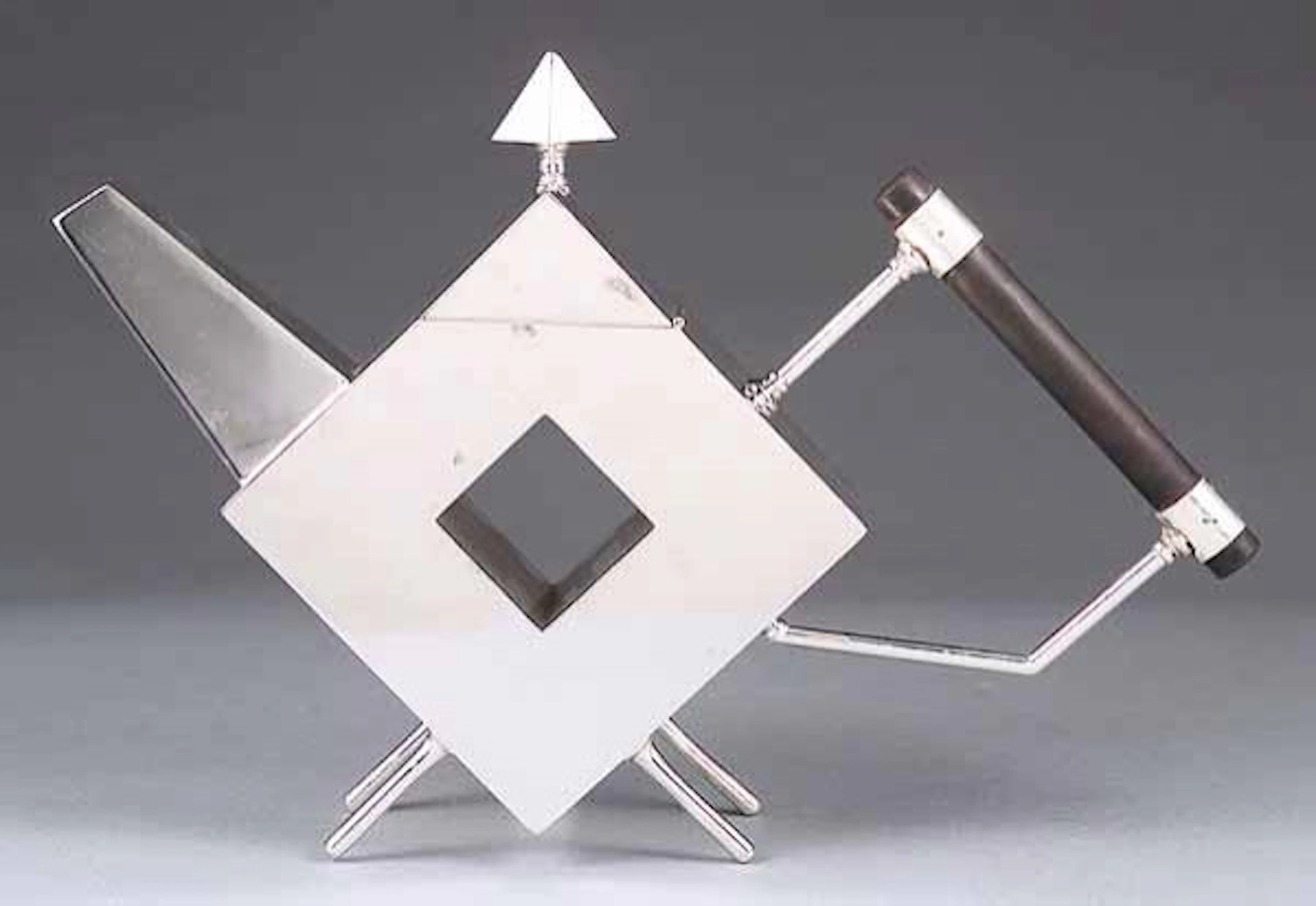 0431: Modernist Silverplate Teapot