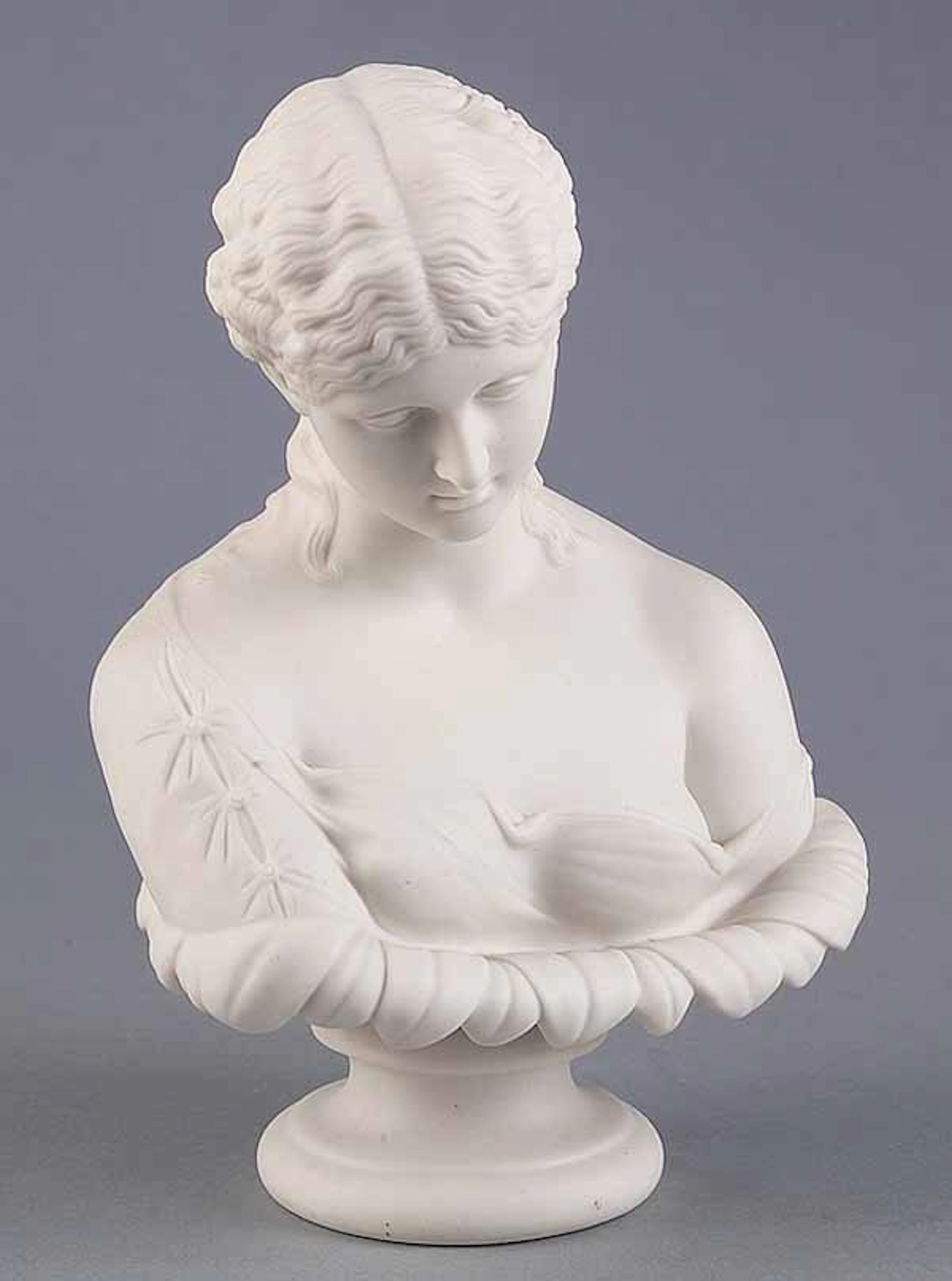 0007: English Parian Bust of Clytie