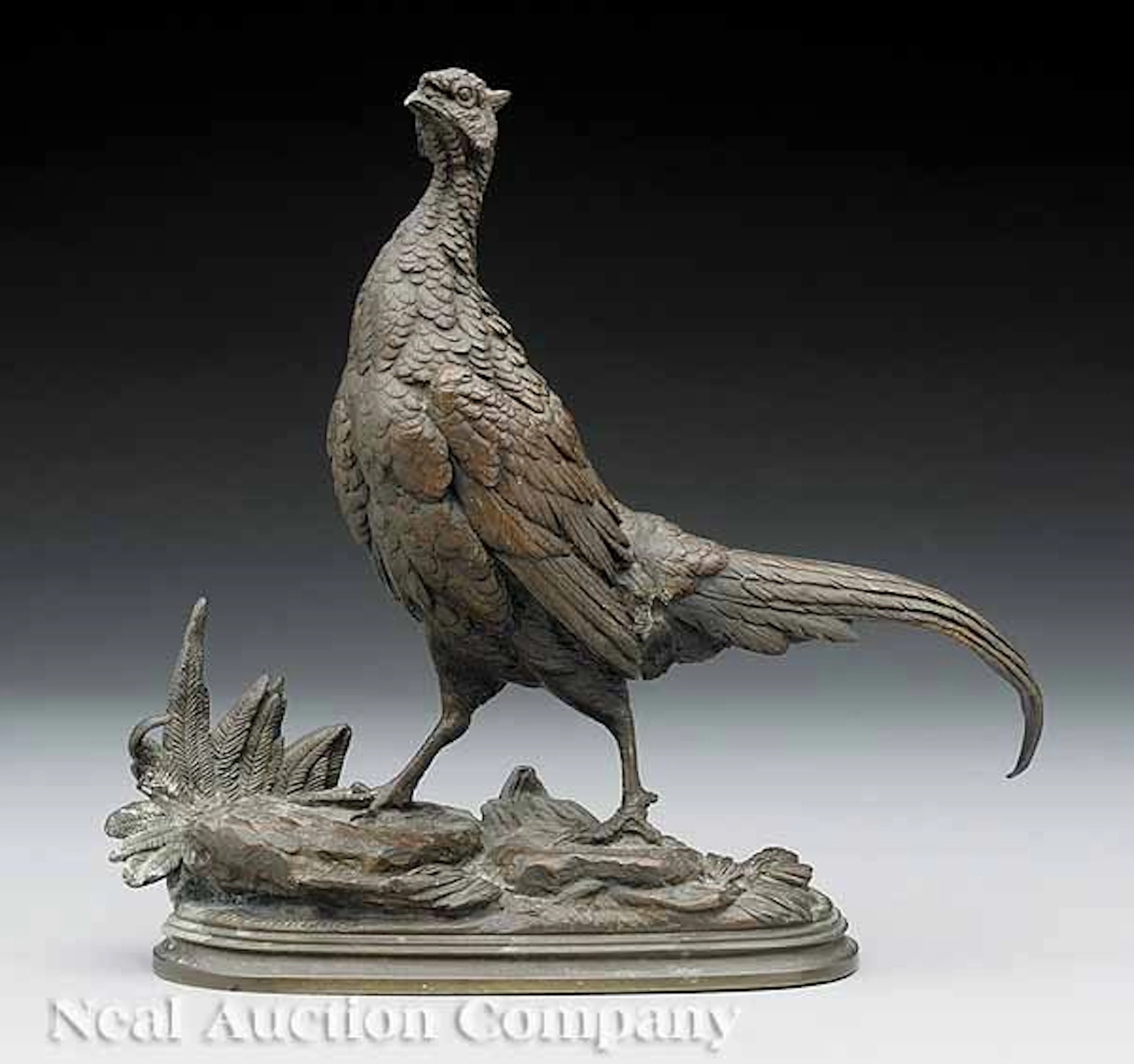 0142: French Cabinet Bronze of "Pheasant"