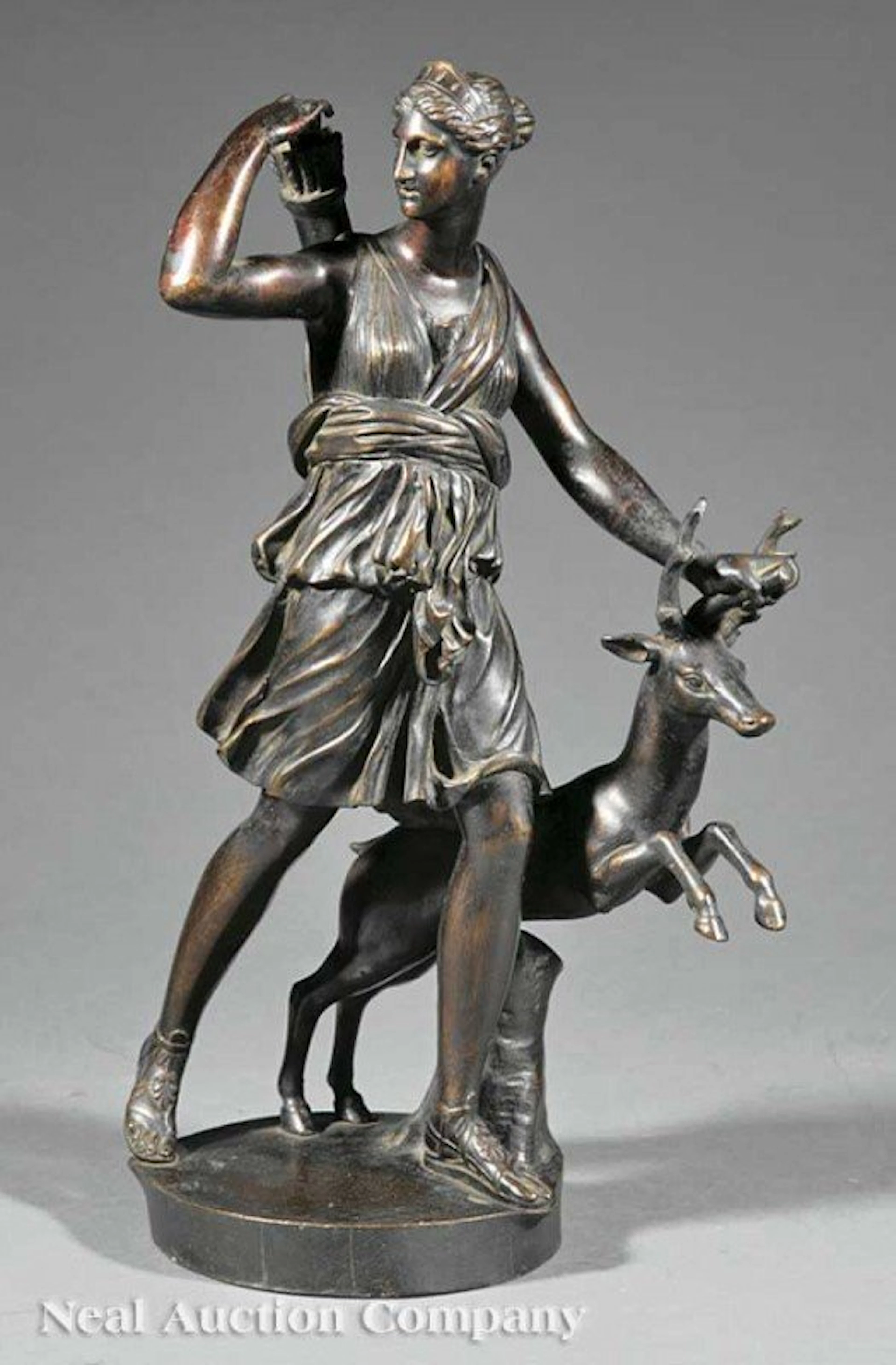 1003: "Diana Chasseresse"/"Diana of Versailles" Bronzes