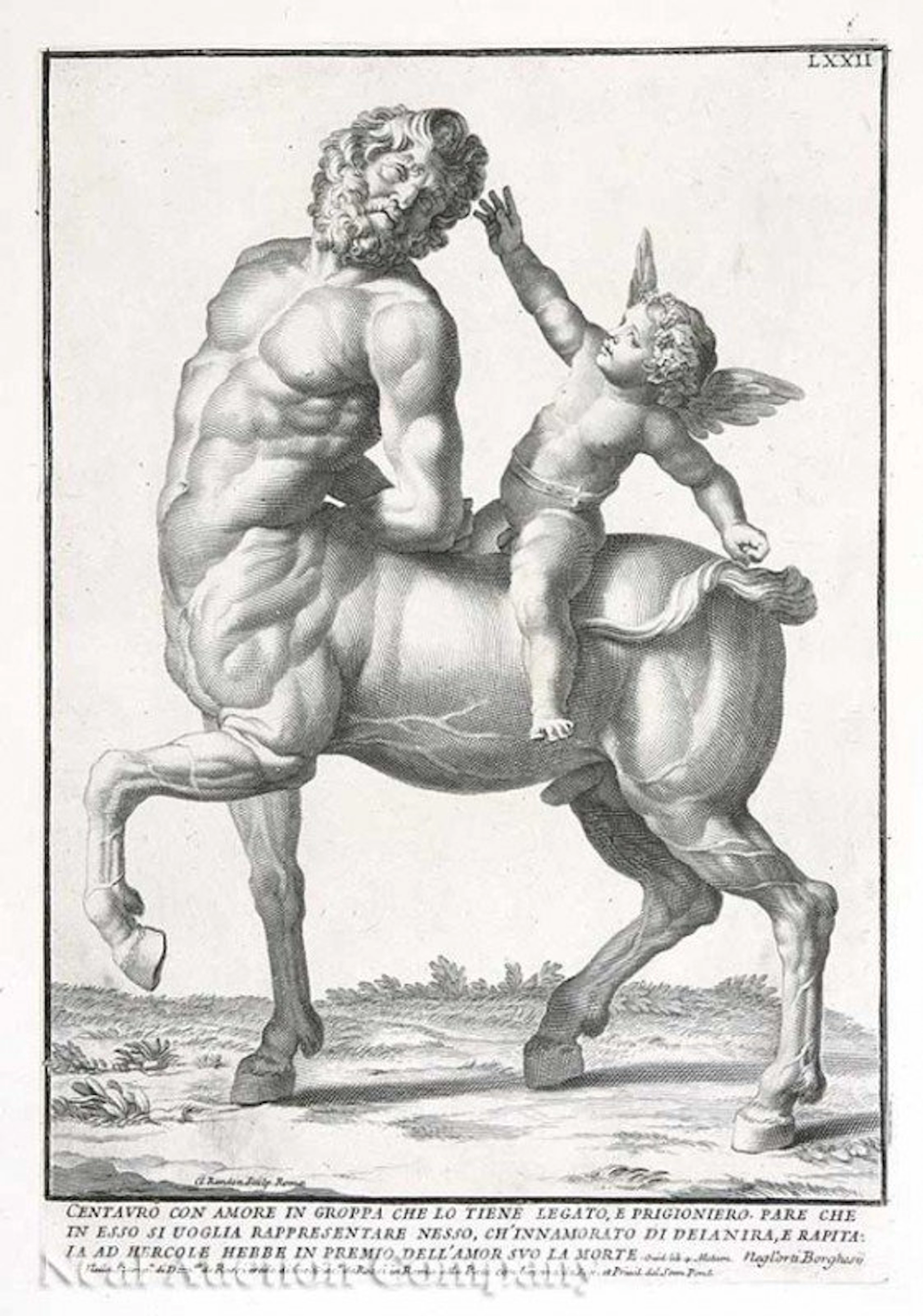 0852: Three Italian Copperplate Engravings of Centaurs