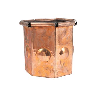 Arts and Crafts Copper Waste Basket/Planter