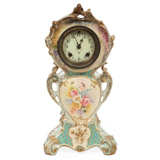 German Porcelain Clock