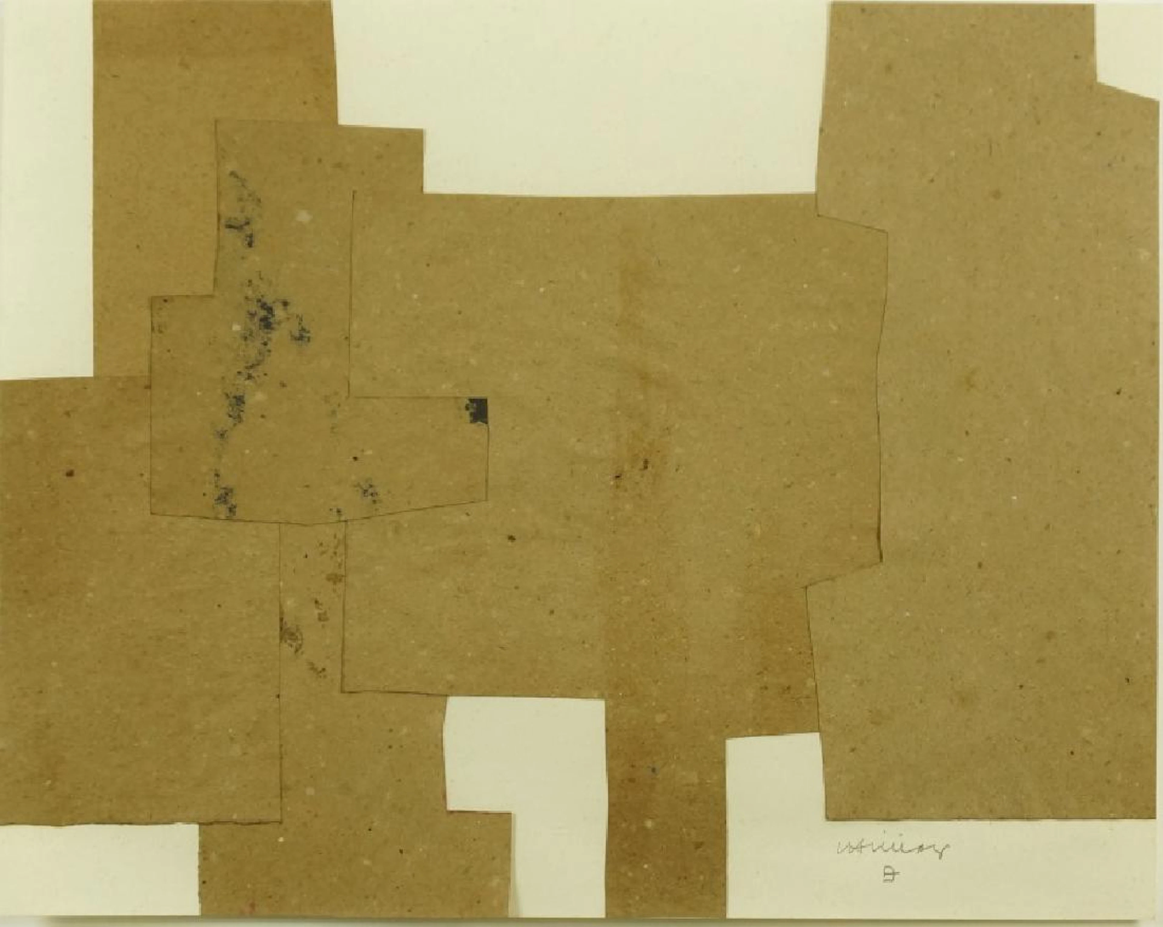Eduardo chillida "untitled" collage, circa 1980