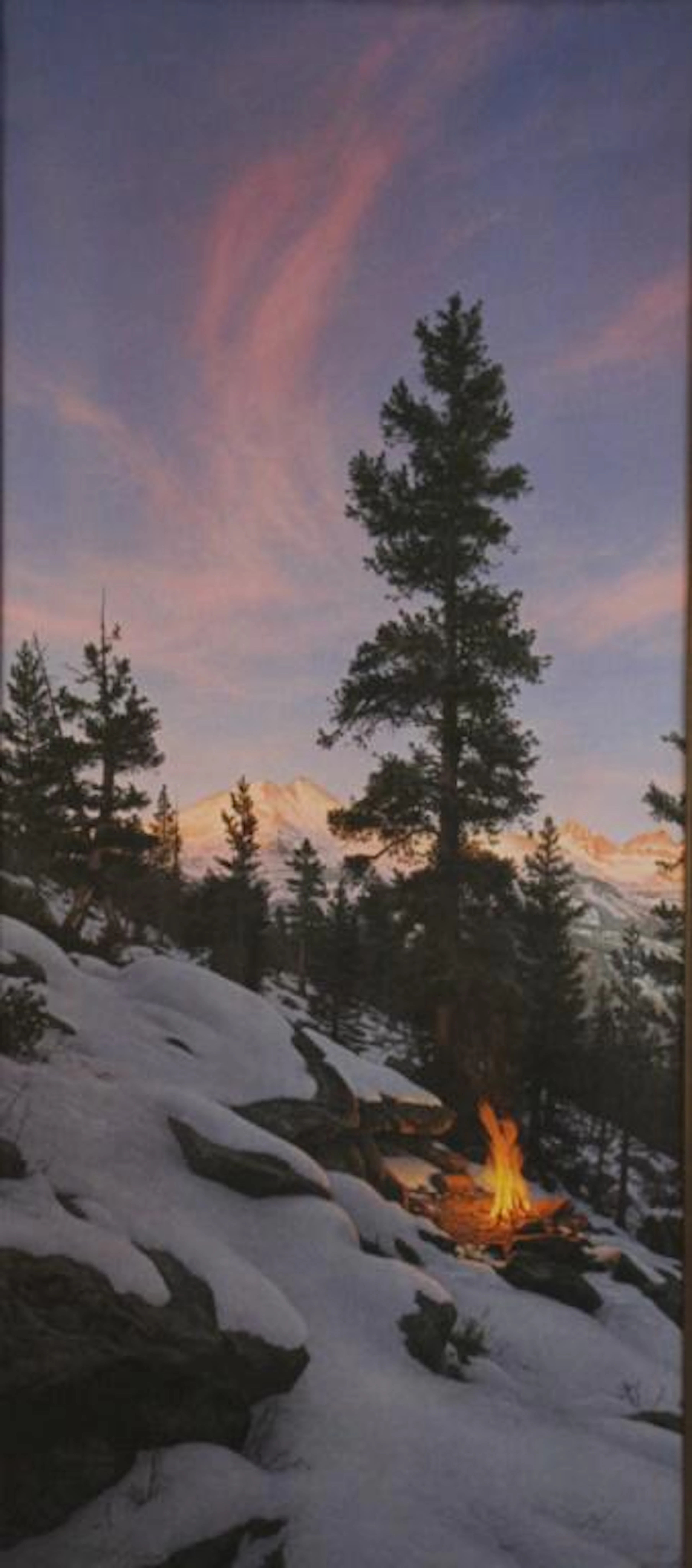 Framed stephen lyman "firedance" print