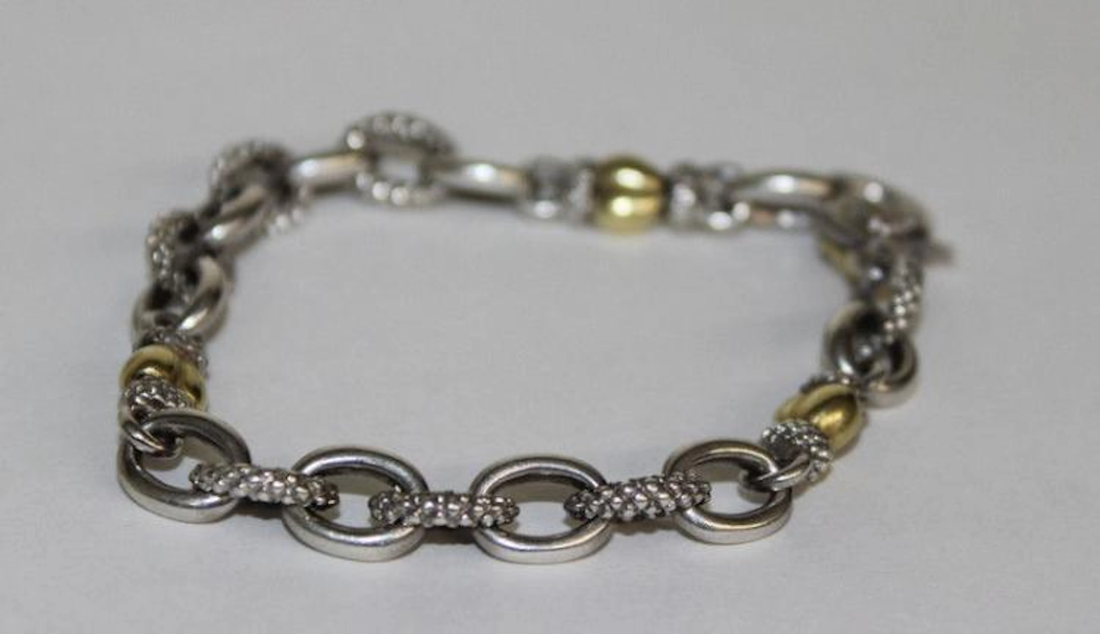 Judith Ripka 18Kt & Sterling Bracelet