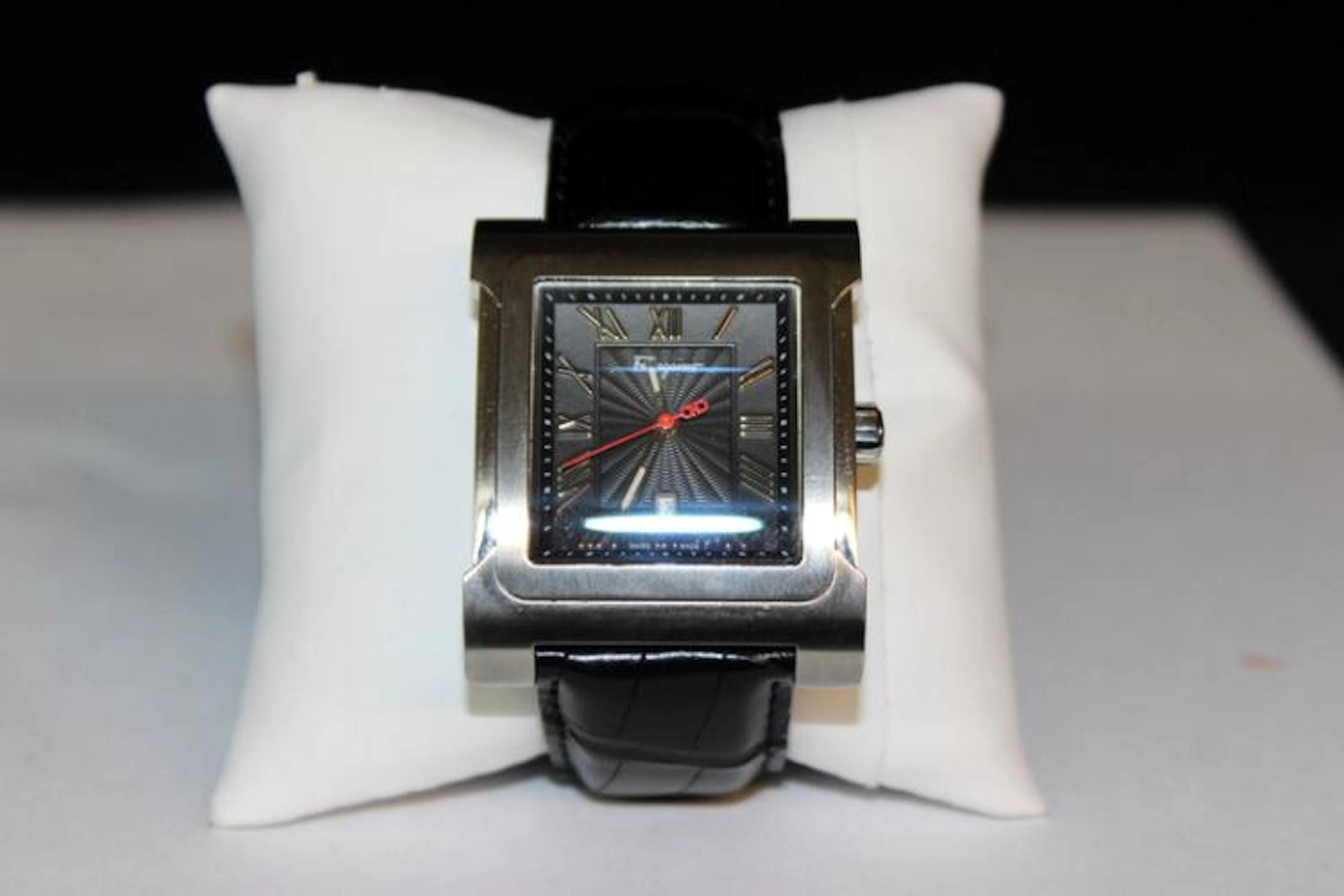 Salvatore Ferragamo Palagio Stainless Steel Black Dial Swiss Quartz Watch