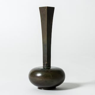 Patinated bronze vase from GAB