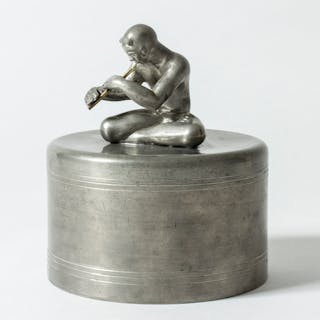 Pewter jar by Nils Fougstedt