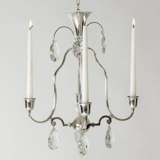 Candle chandelier by Elis Bergh