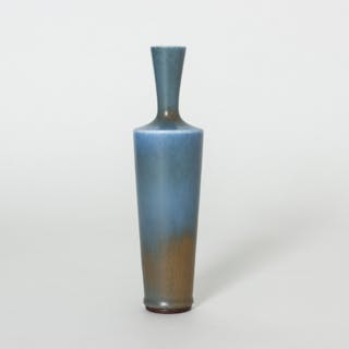 Pale blue stoneware vase by Berndt Friberg
