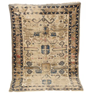 Handknuten matta, antik