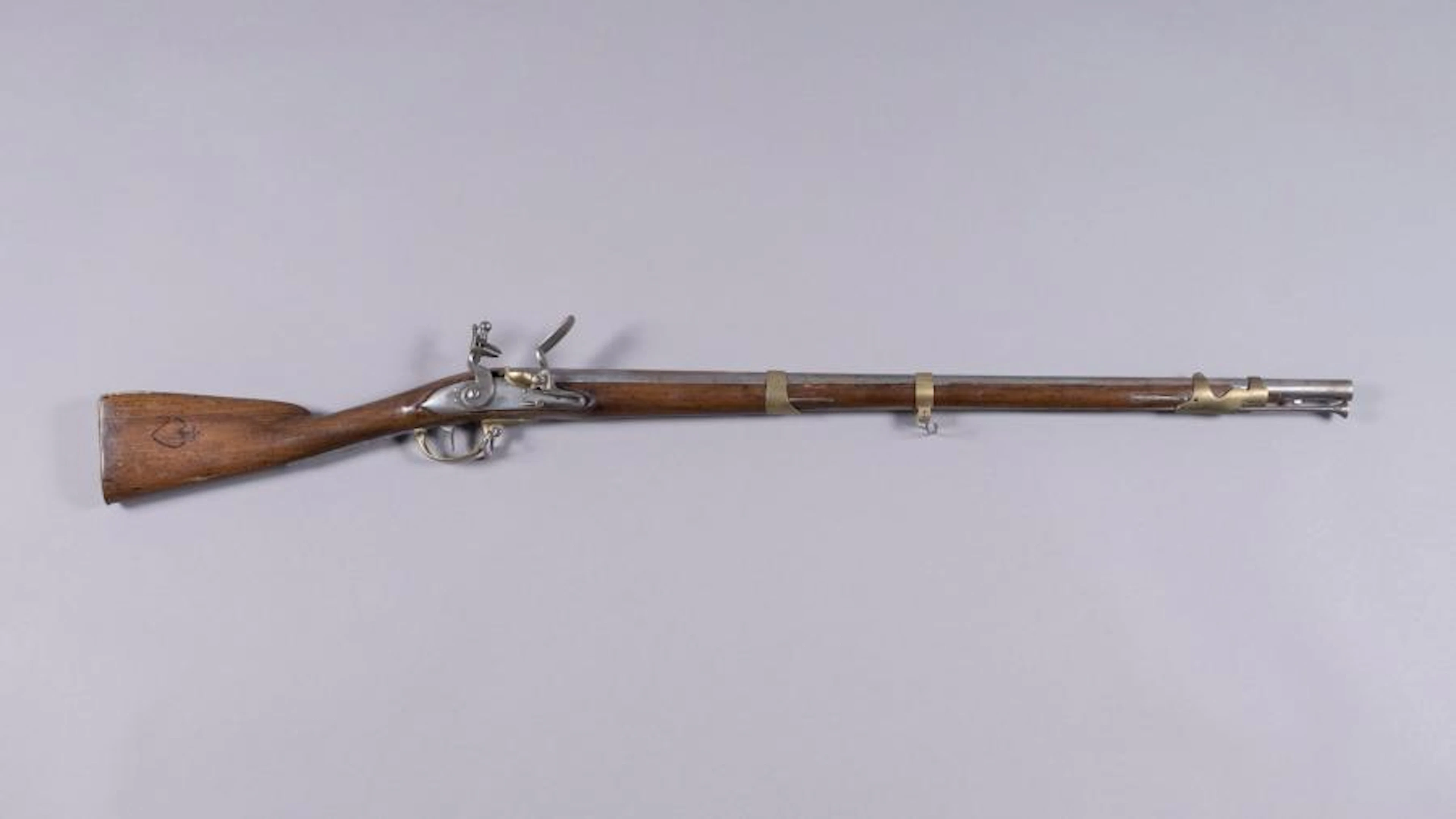 Fusil à silex chouan Canon rond à méplats au tonnerre