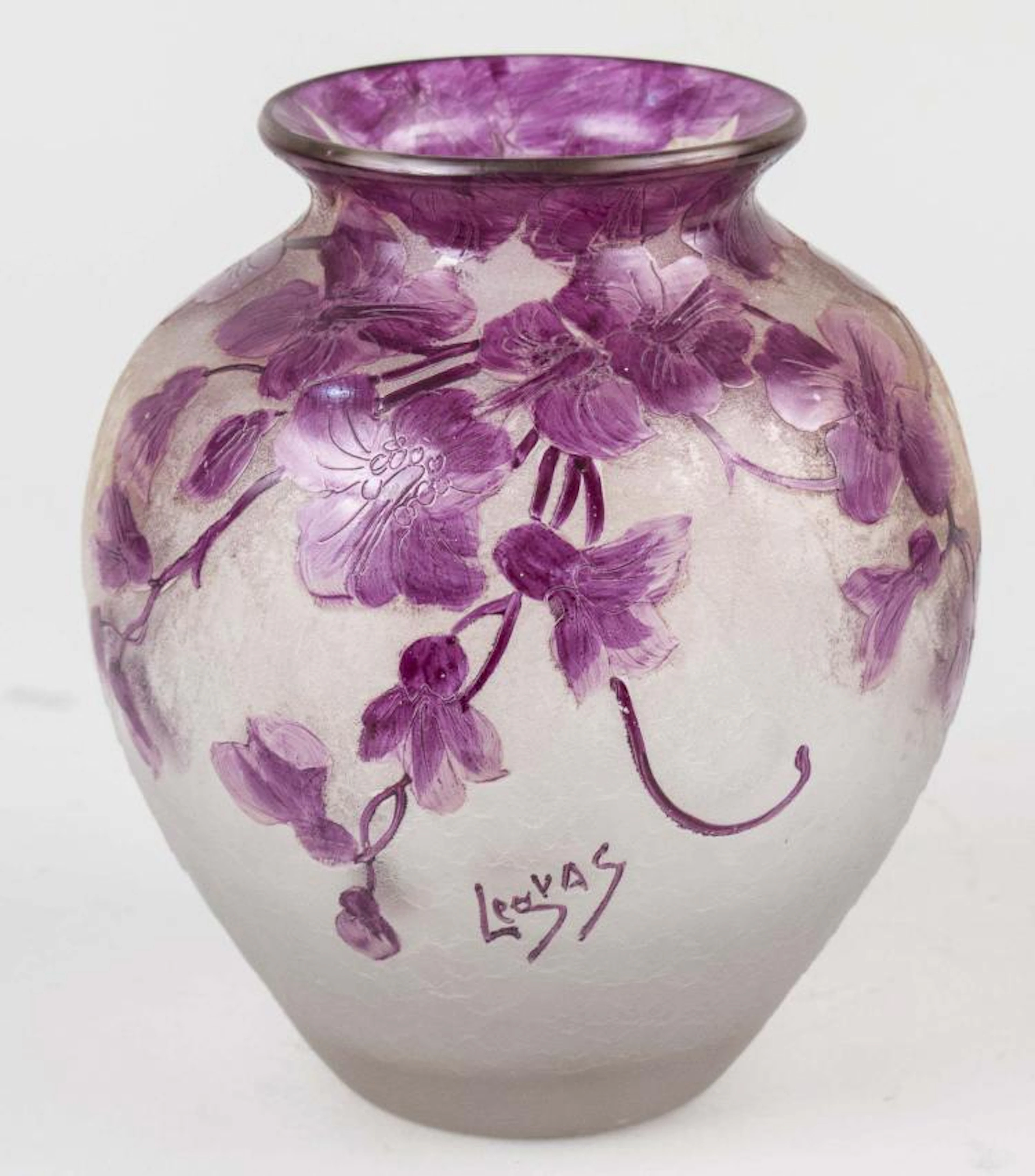Legras Cameo Glass Vase