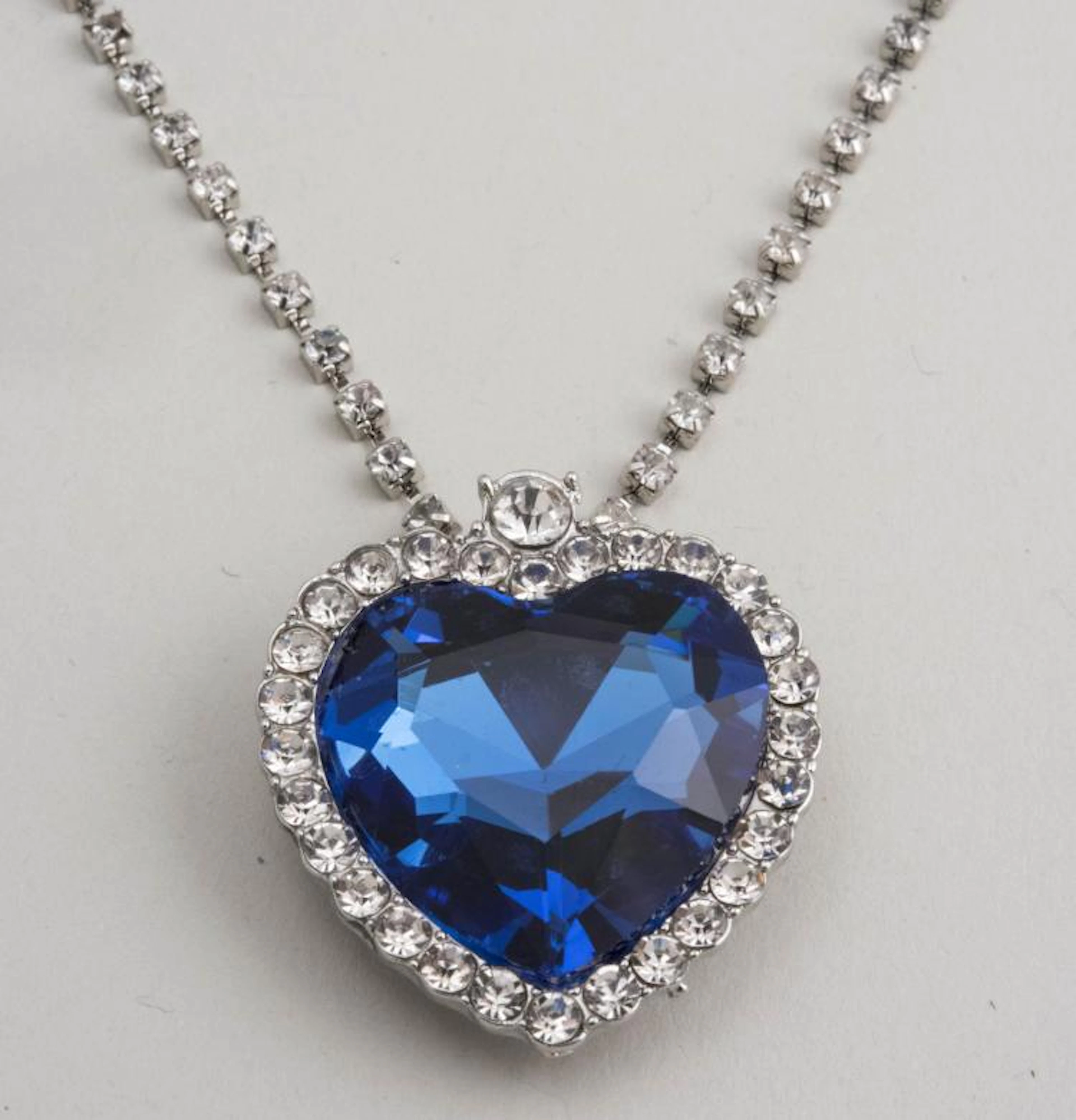Titanic Replica Sapphire Heart Necklace