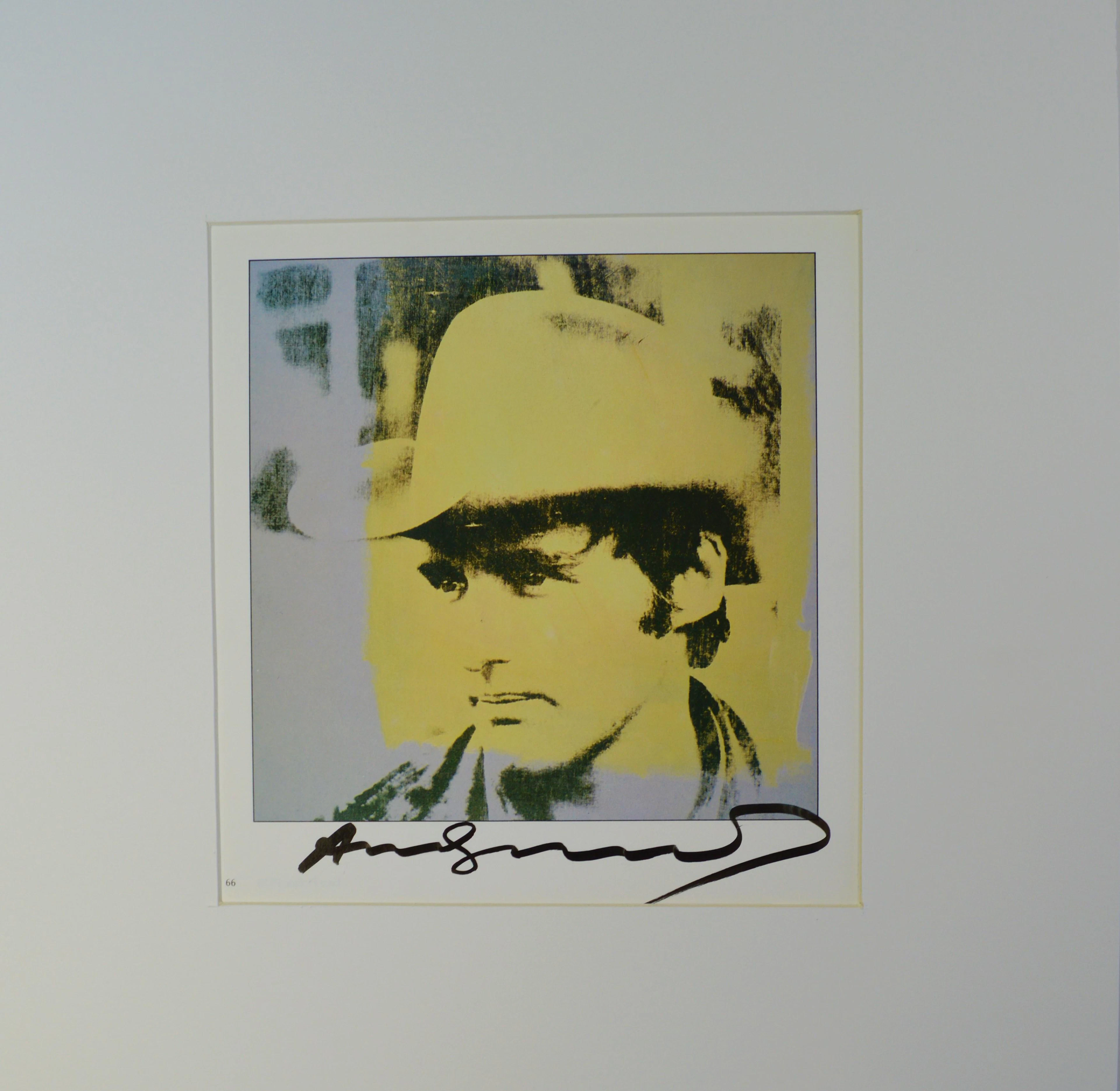 Andy warhol vintage print signed