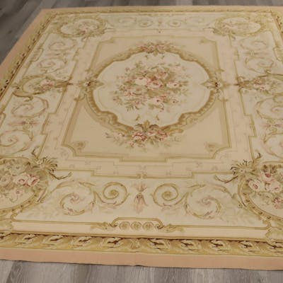 Vintage And Finely Hand Made Aubusson Style