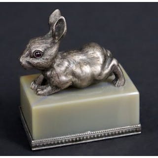 SILVER. Faberge Julius Rappoport Silver Mounted