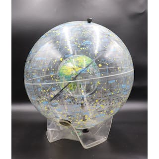 Midcentury FARQUHAR Transparent Celestial Globe