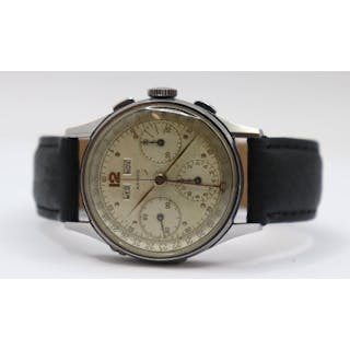 JEWELRY. Vintage Aristo Valjoux Chronograph Watch.