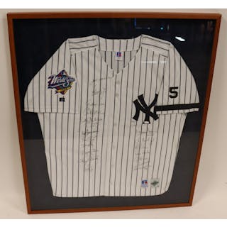 1999 NY Yankees Signed Jersey Steiner