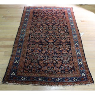 Antique And Finely Hand Knotted Malayer Carpet.