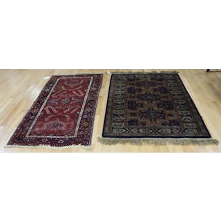 2 Antique And Finely Hand Knotted Carpets