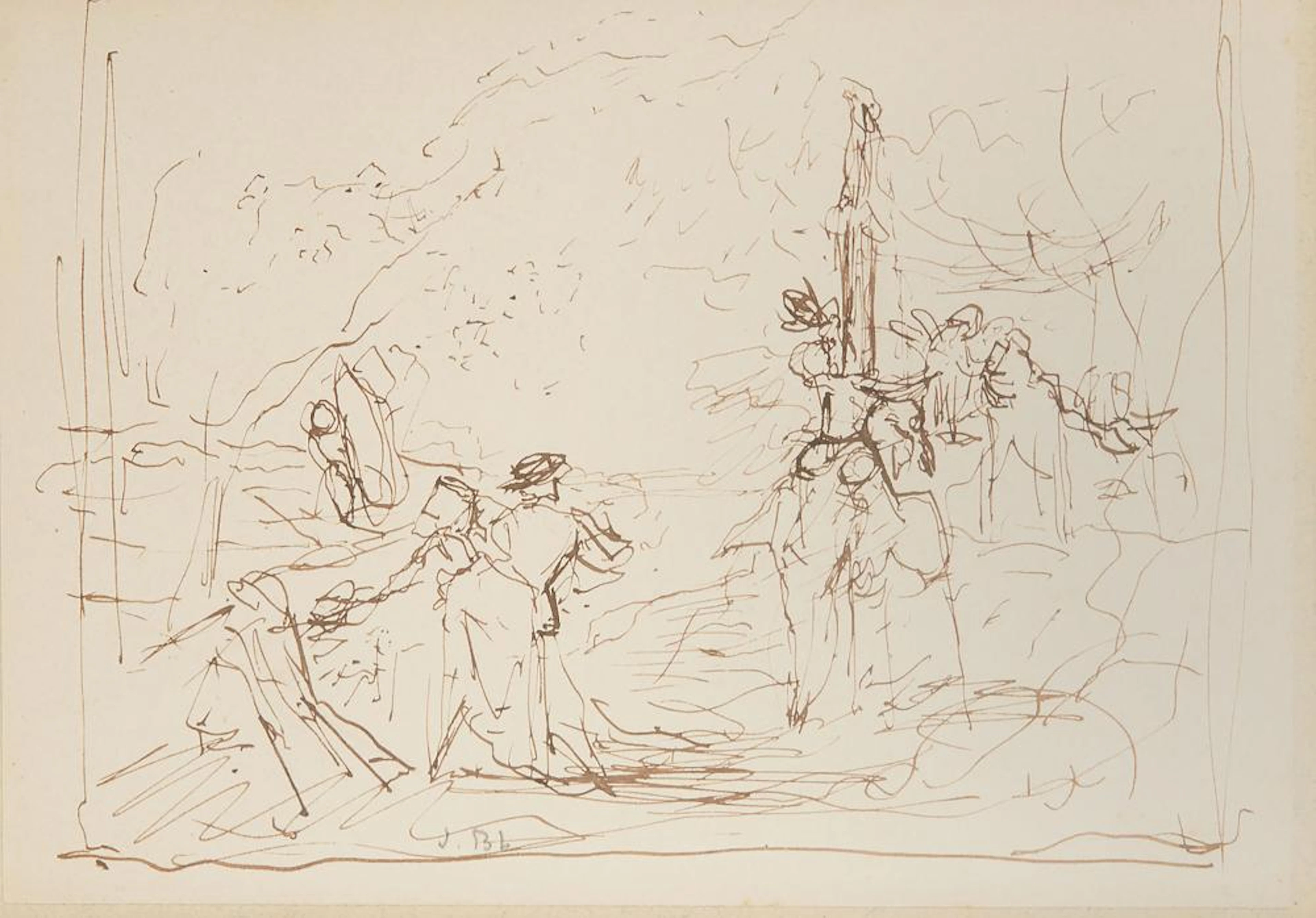 BASTIEN-LEPAGE Jules (1848-1884) Étude pour Jeanne d'Arc...