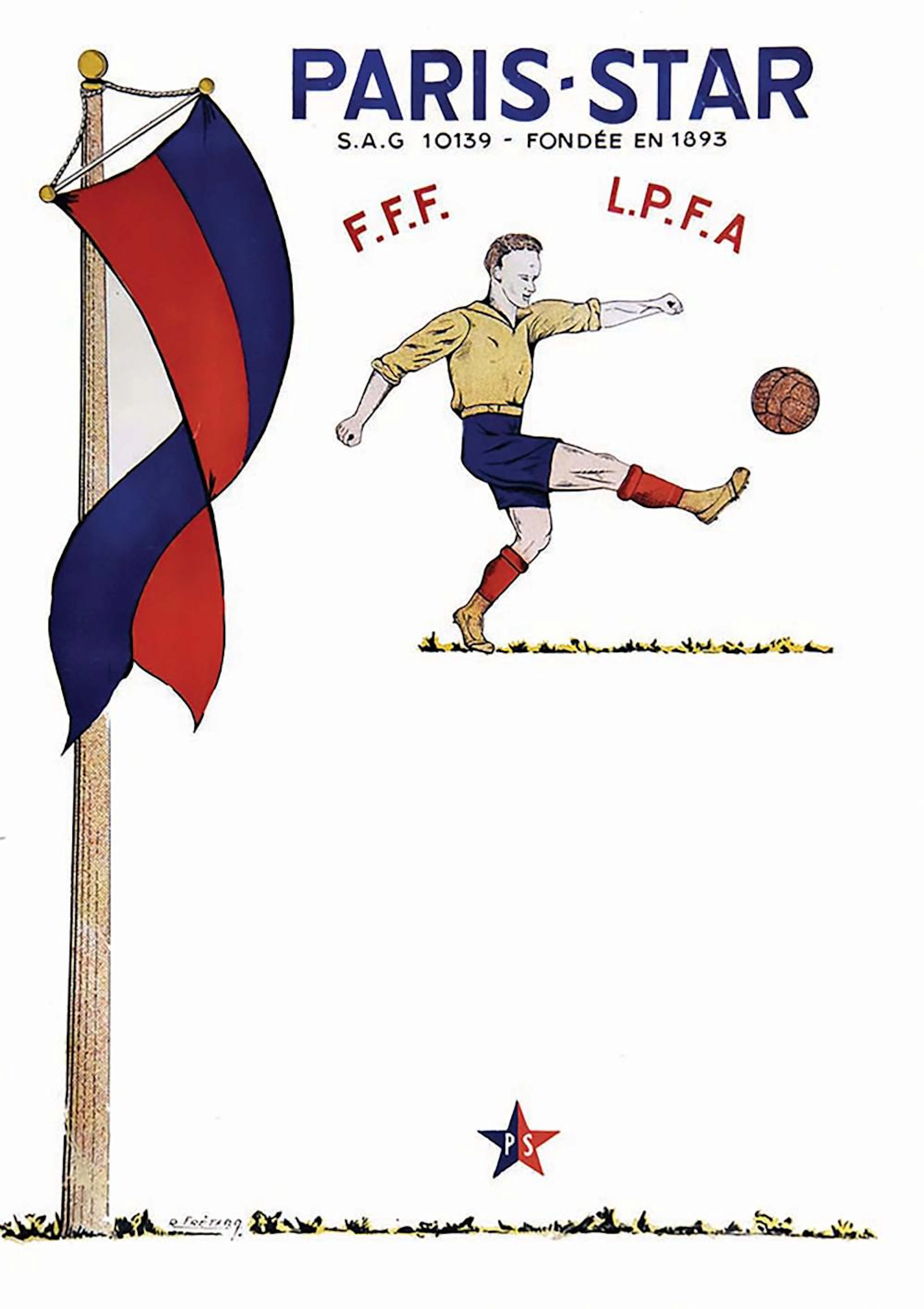 Paris Stard FFF LPFA SAG 10139 Fondée 1893 Football vers 1930