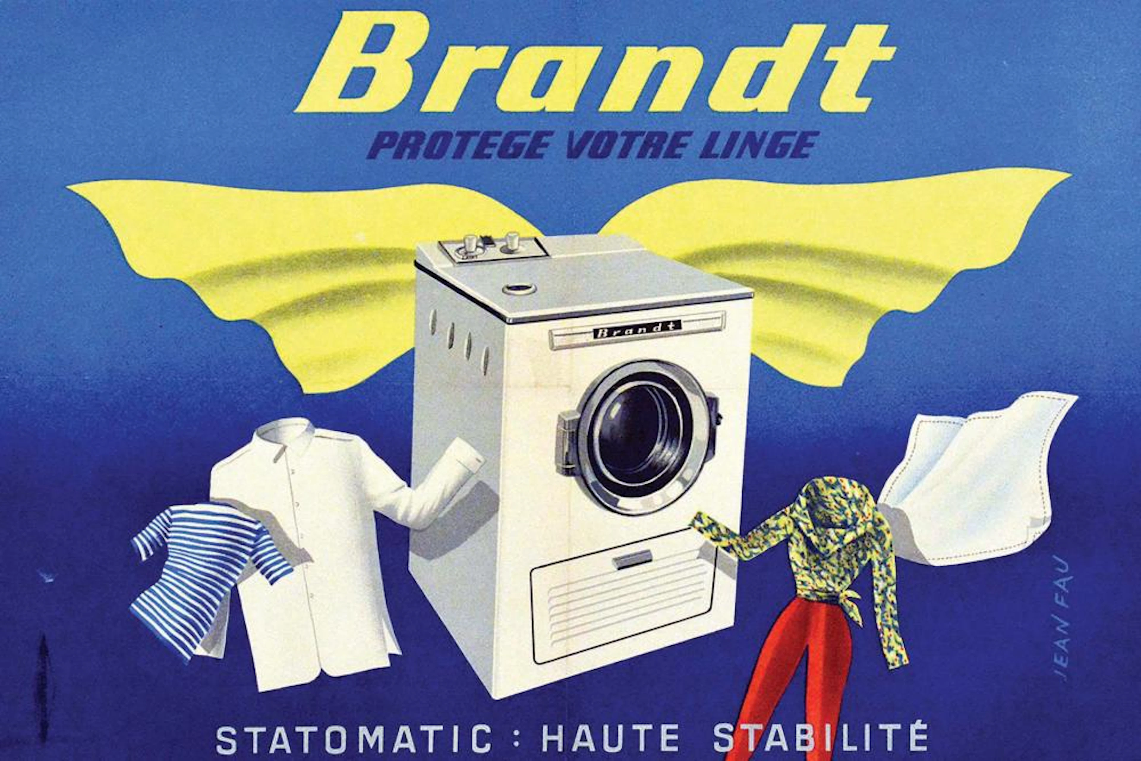 Brandt Protège Votre Linge Statomatic : Haute Stabilité vers 1960