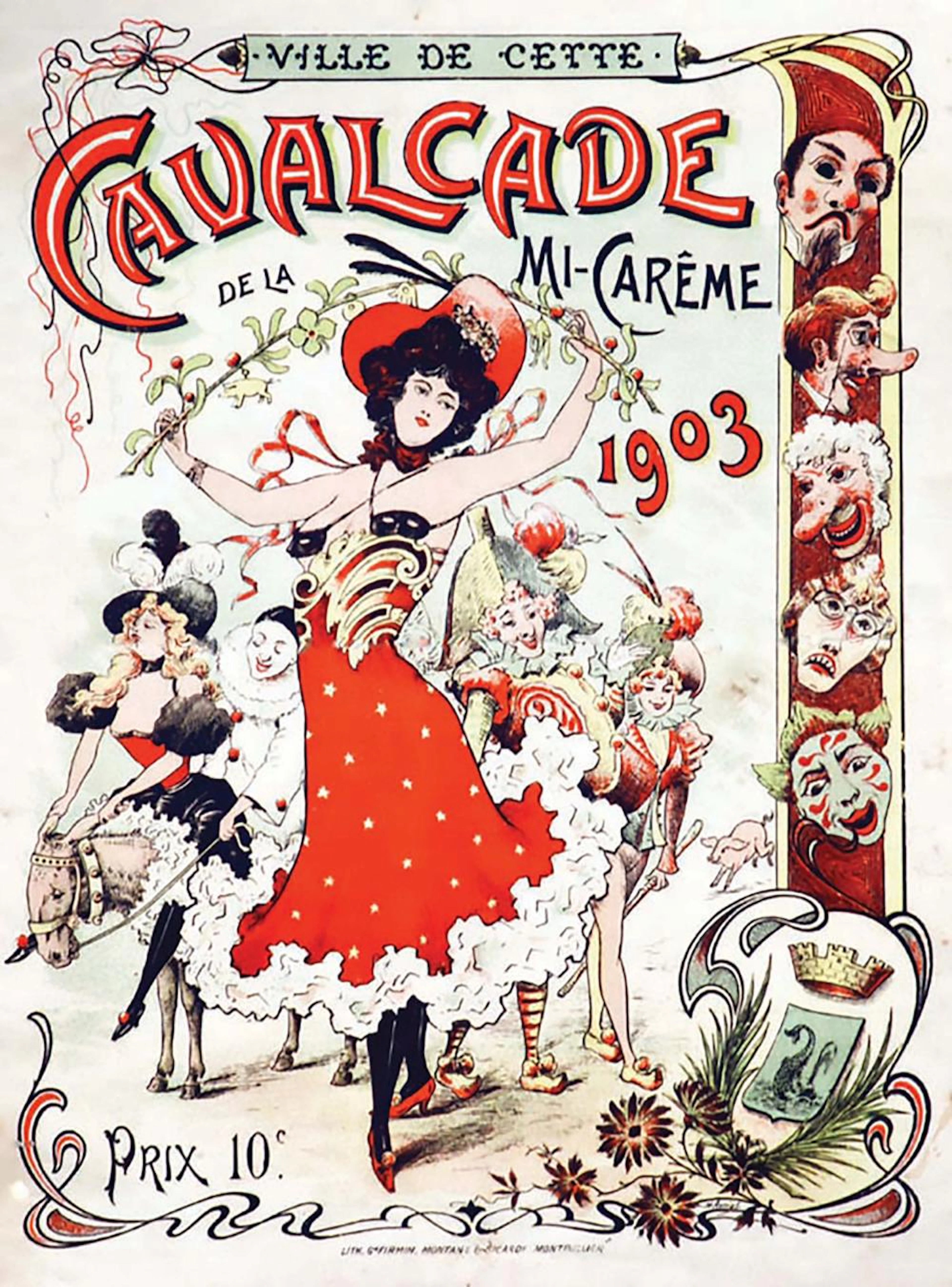 Cettes Cavalcade Mi -Carême 1903