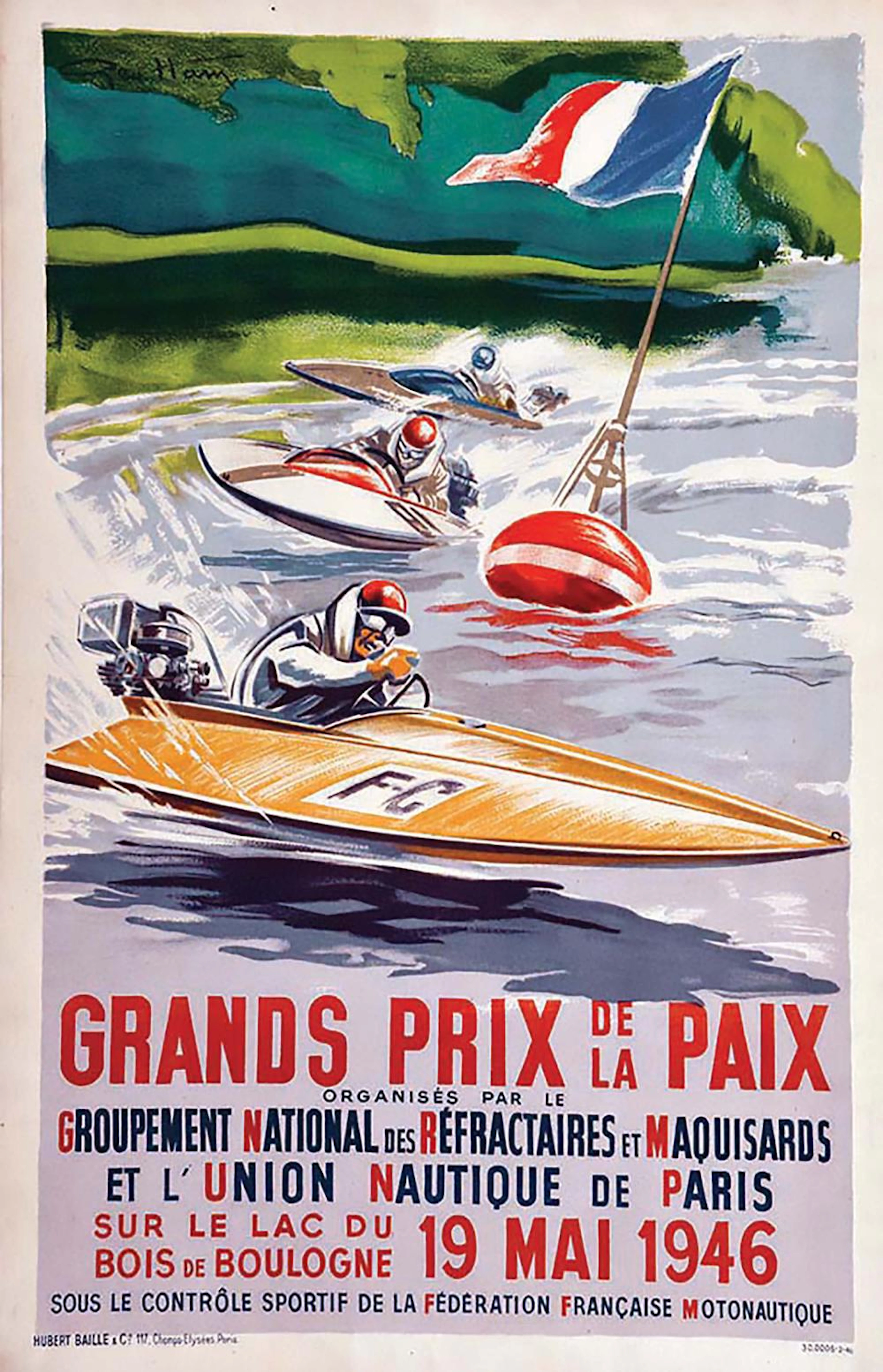 Grand Prix de la Paix sur le Lac du Bois de Boulogne 1946...