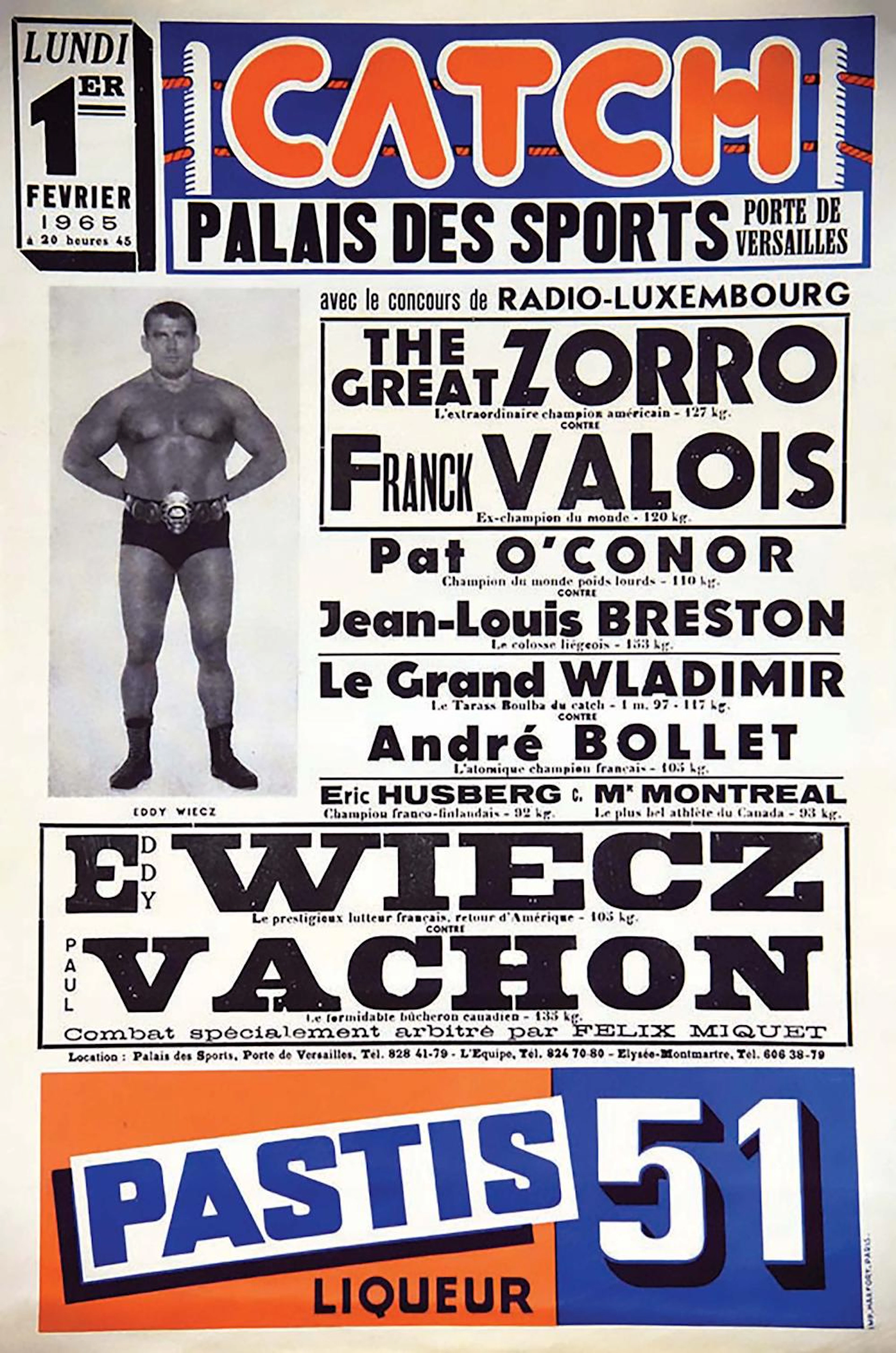 Catch Palais des Sports Zorro contre Valois Wiecz contre...