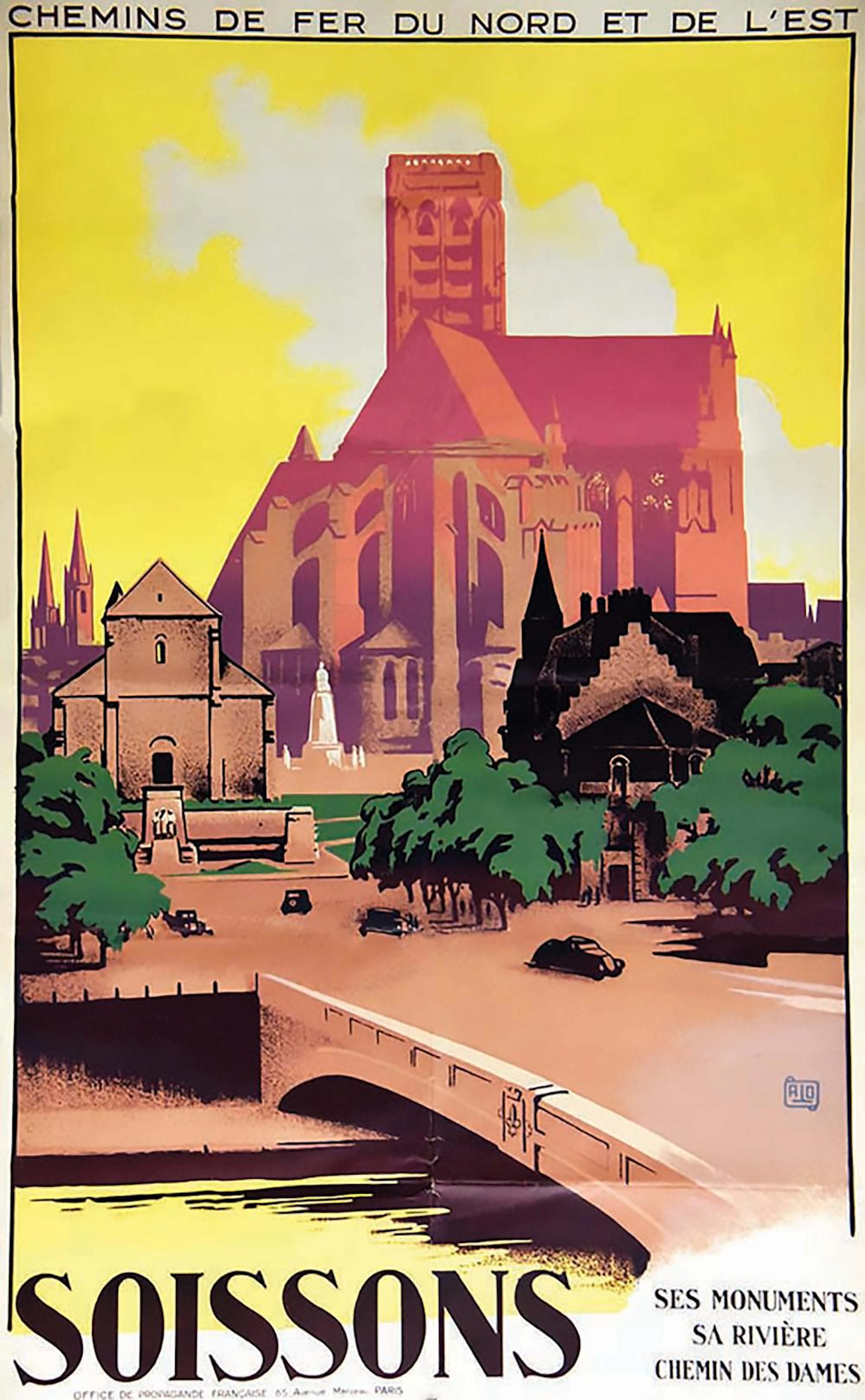 Soissons Ses Monuments Sa Rivière Chemin des Dames Rare vers 1925