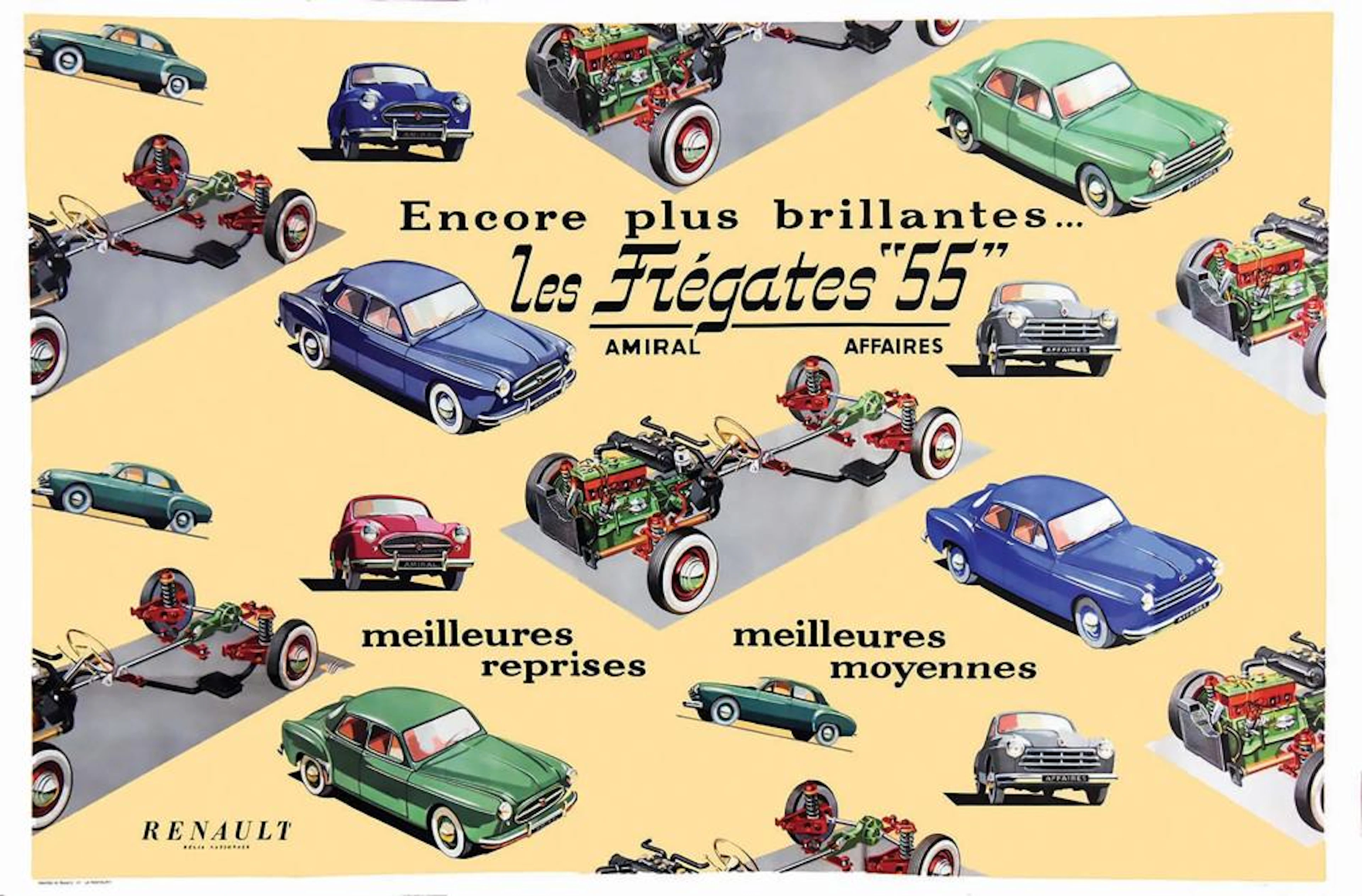 Les frégates 55 Renault encore plus brillantes 1955
