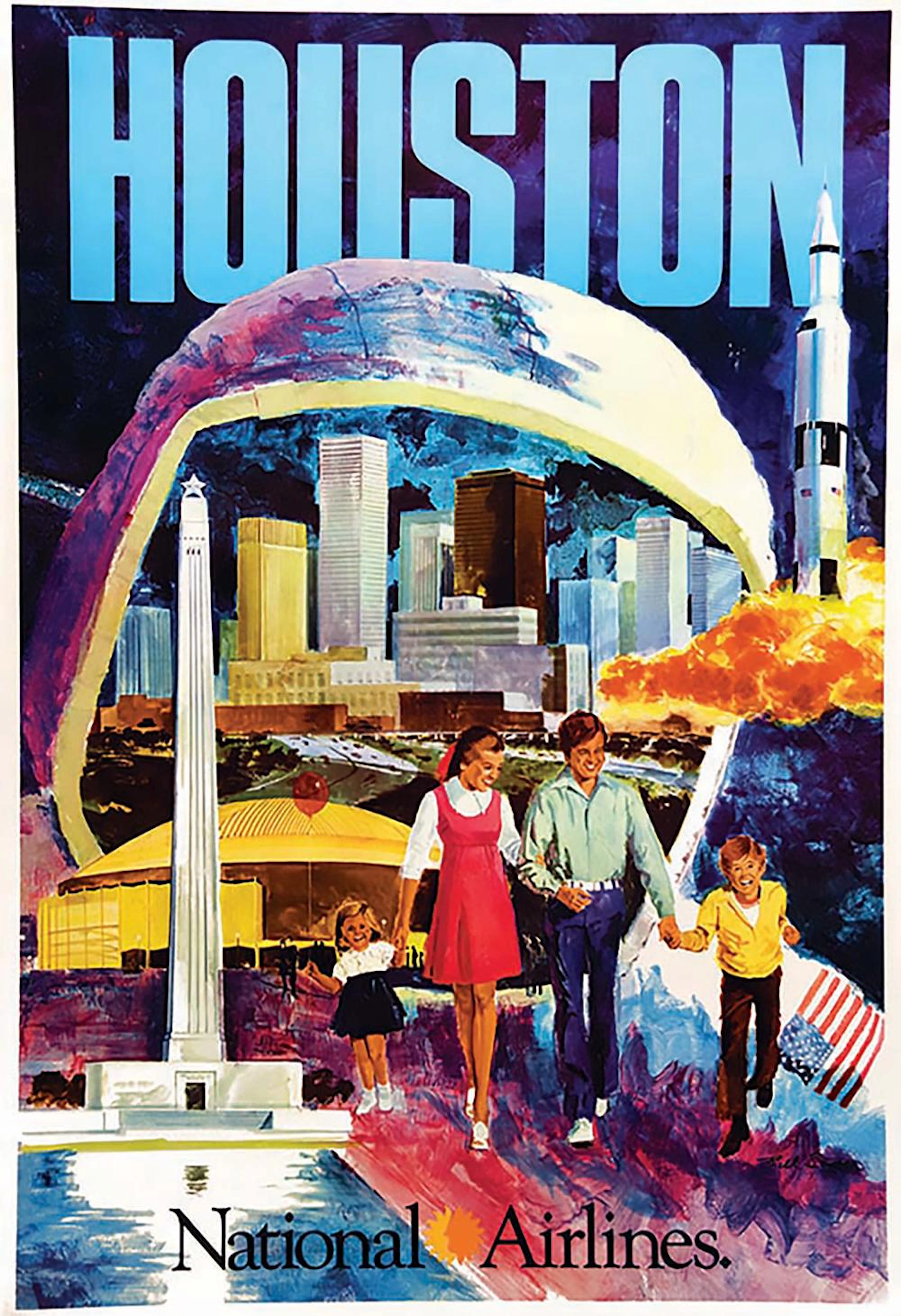 Houston - National Airlines ( Space Center ) vers 1960