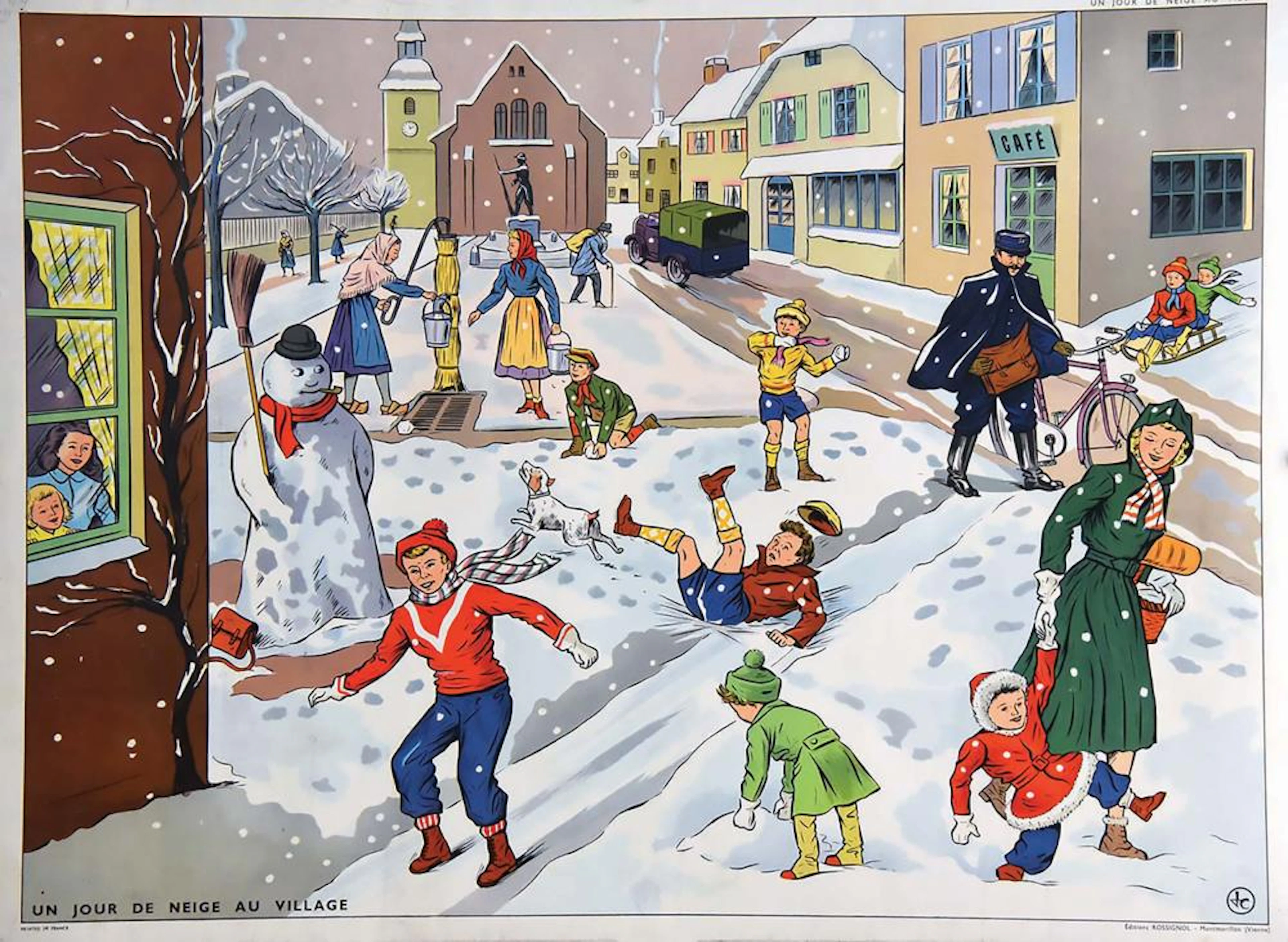 Un Jour de Neige au Village vers 1950