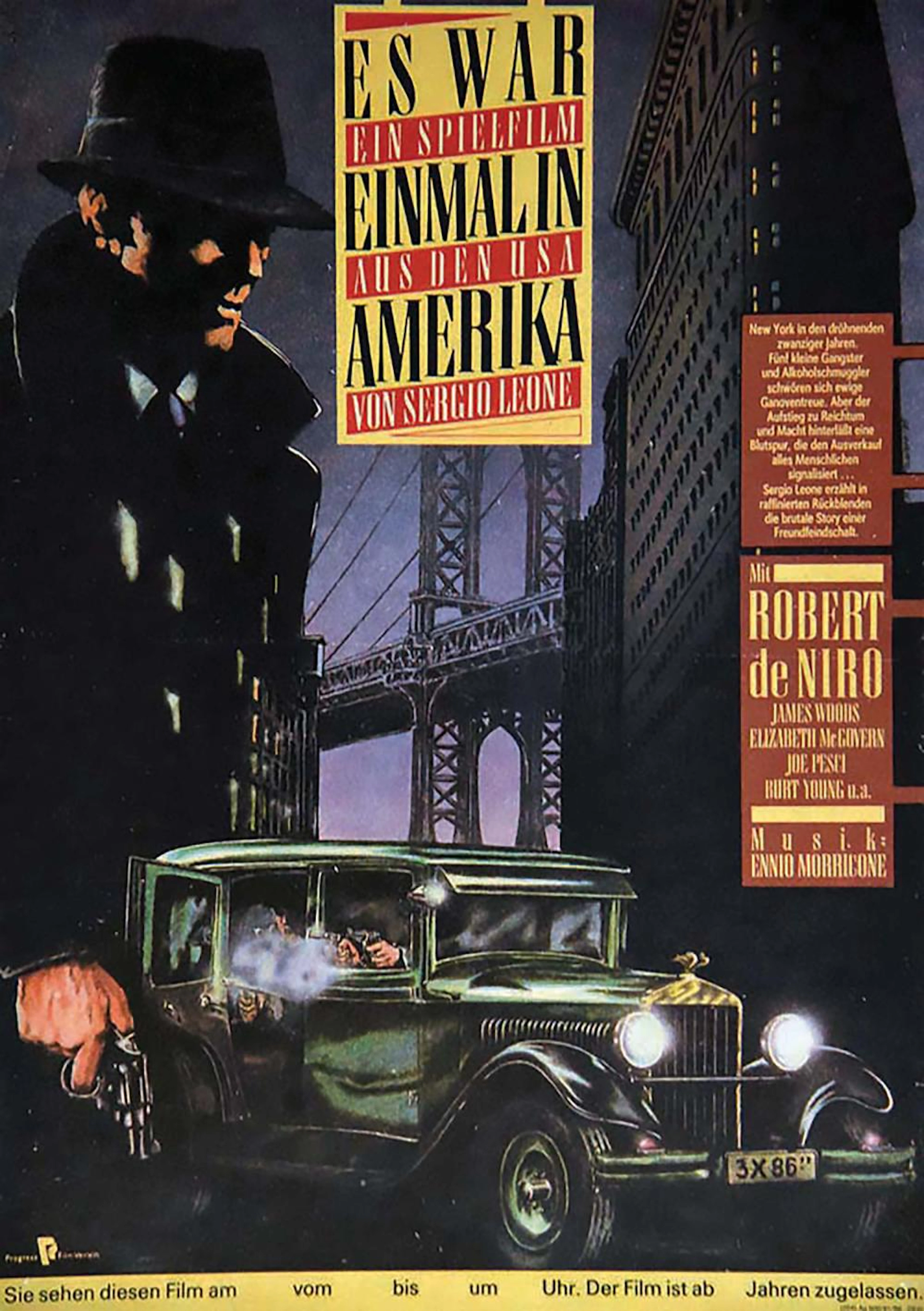 Il était une fois l'Amérique Es War Einmalin Amerika Sergio Leone 1984