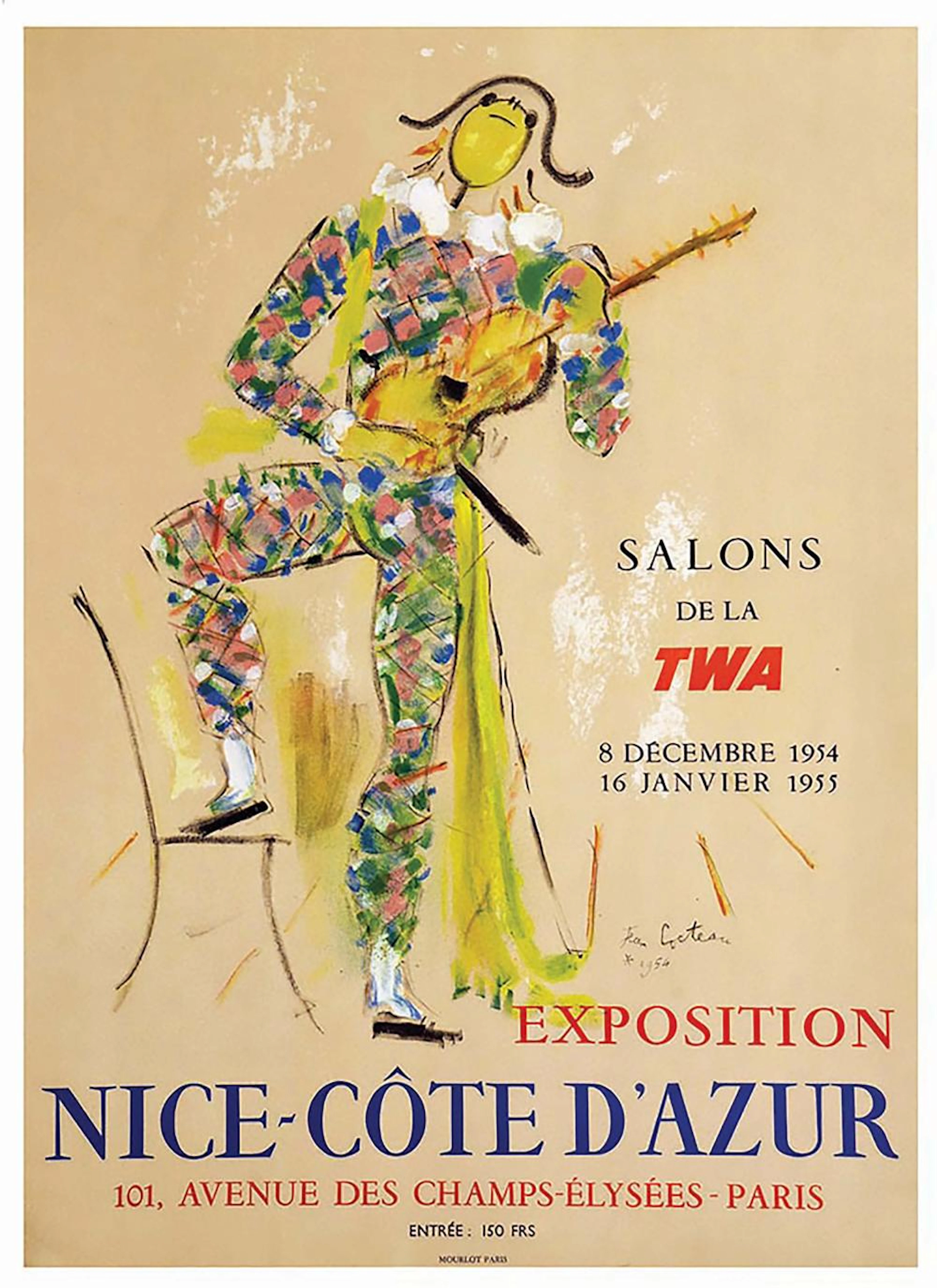 Nice Côte d'Azur TWA Salons 1954