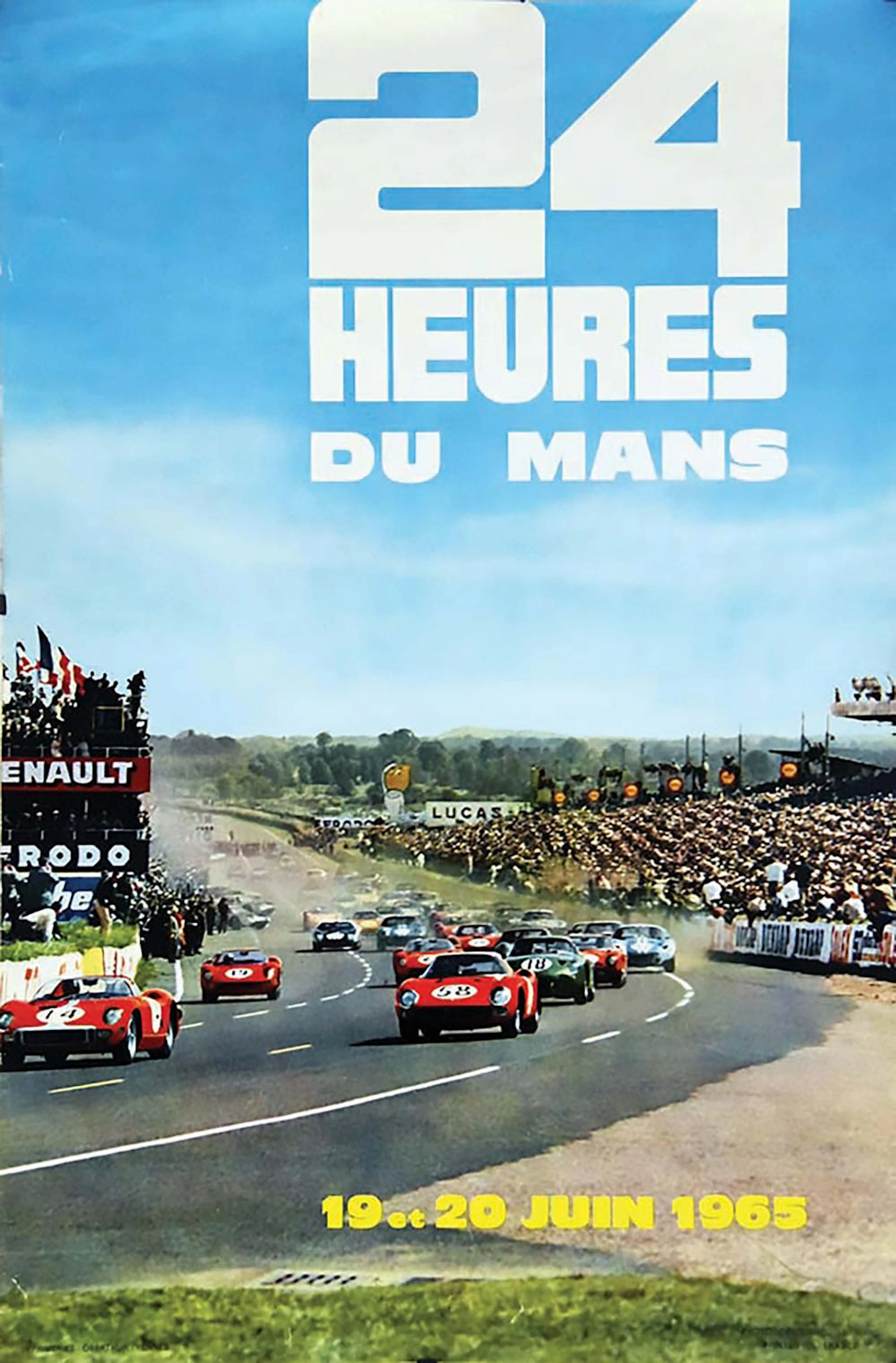 24 Heures du Mans 19 & 20 Juin 1965 Ferrari & Porsche 1965