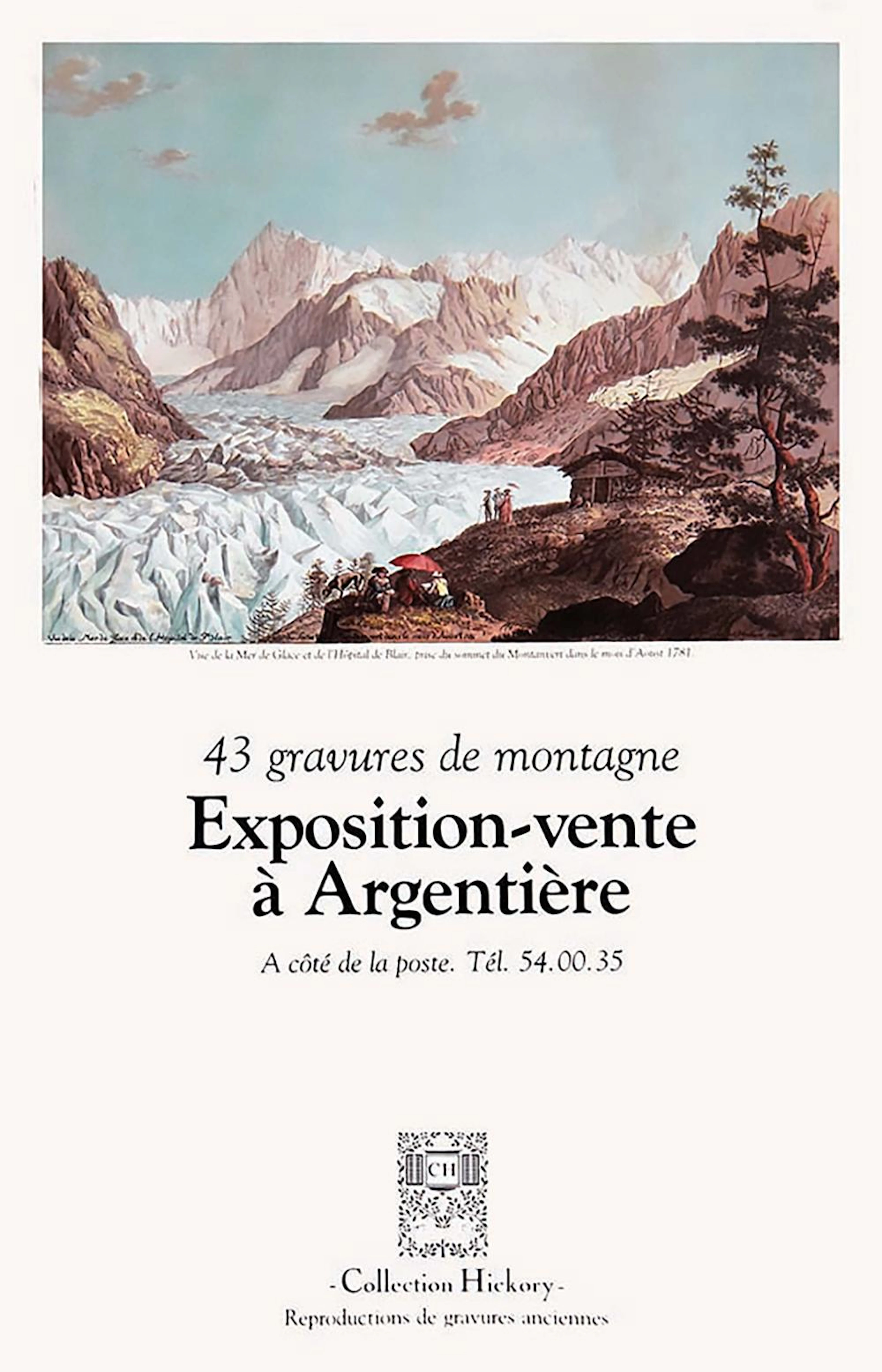 Expo Vente Argentière Vue de la Mer de Glace et de...