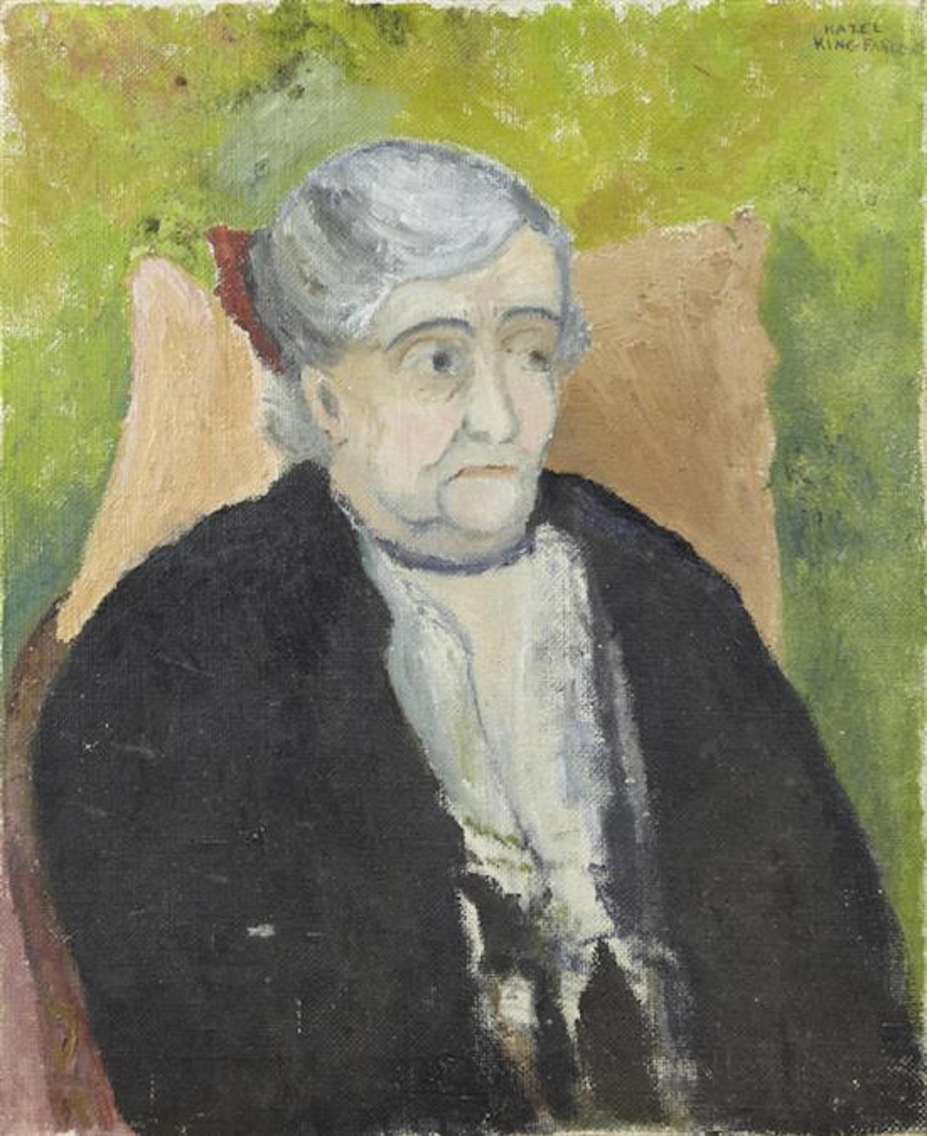 †Hazel Guggenheim McKinley (1903-1995, Louisiana), "Portrait of Woman: Possibly the artist's mother, Florette Seligmann Guggenheim," .