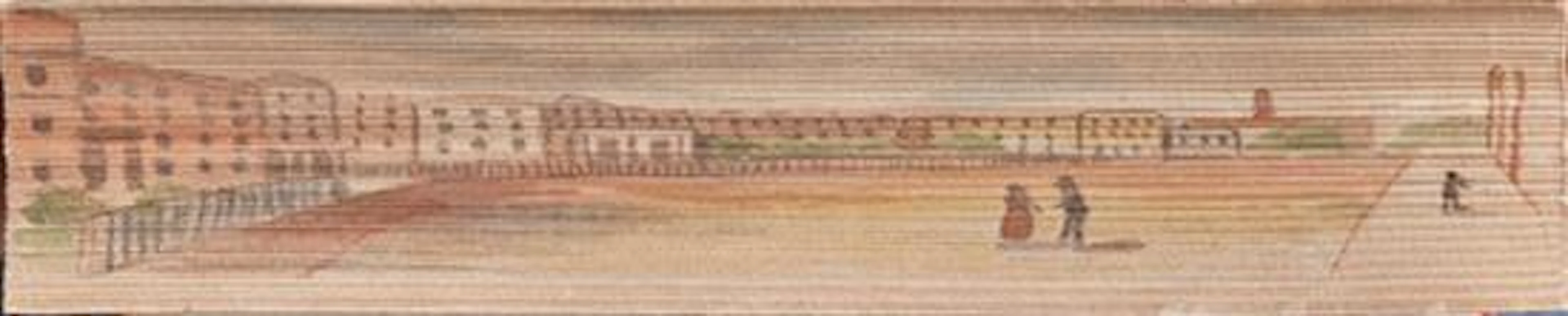 Two Fore Edge Painting Books, consisting of "Evelina," by Fanny Burney, New York, 1925, gilt and embossed red Moroccan leather bound...