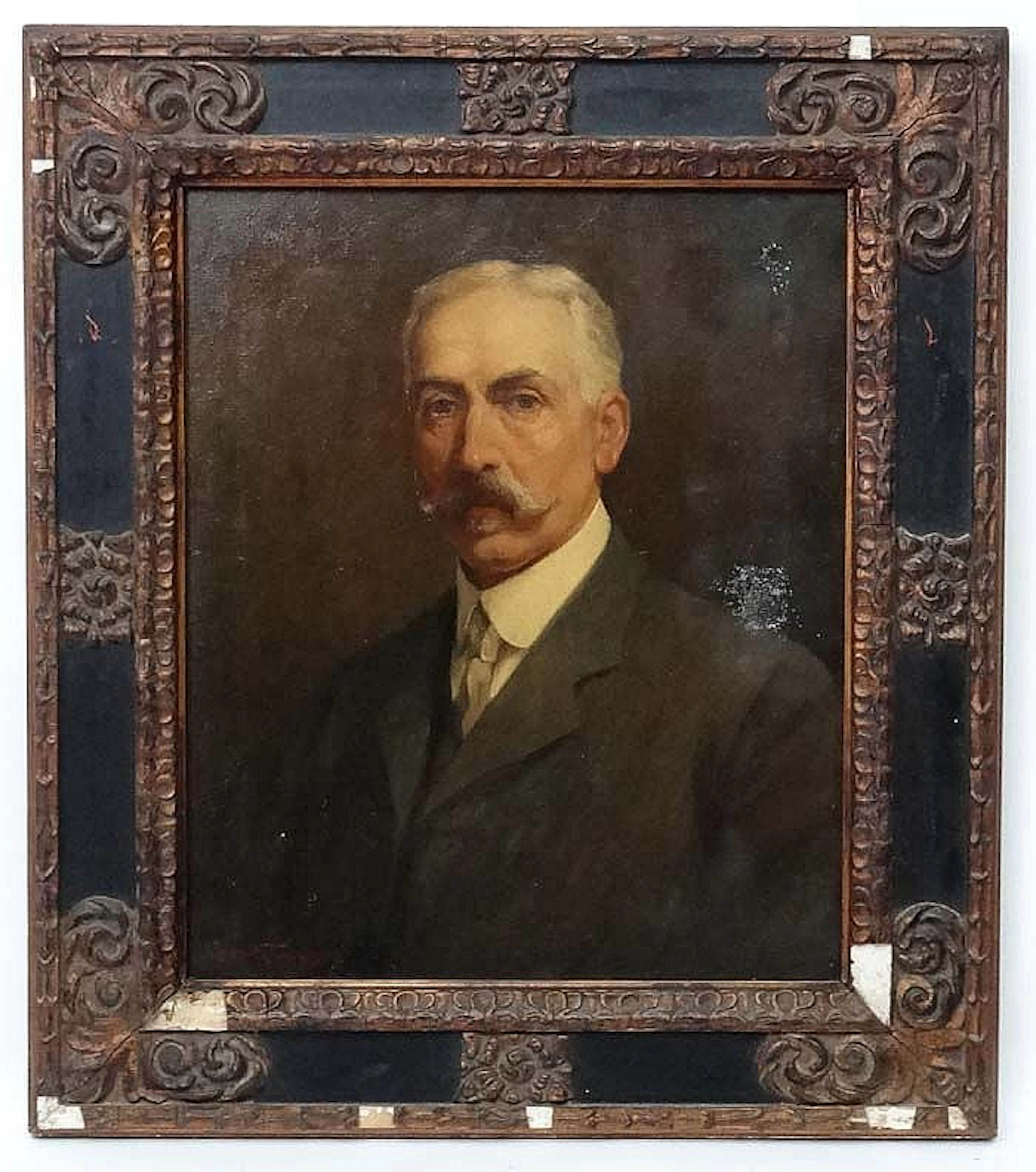 Charles H Thompson (1870-1946), Oil on canvas, Portrait, ' Francis Barraud