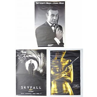 James Bond 007 memorabilia: Three early-21stC cinema foyer posters, compris