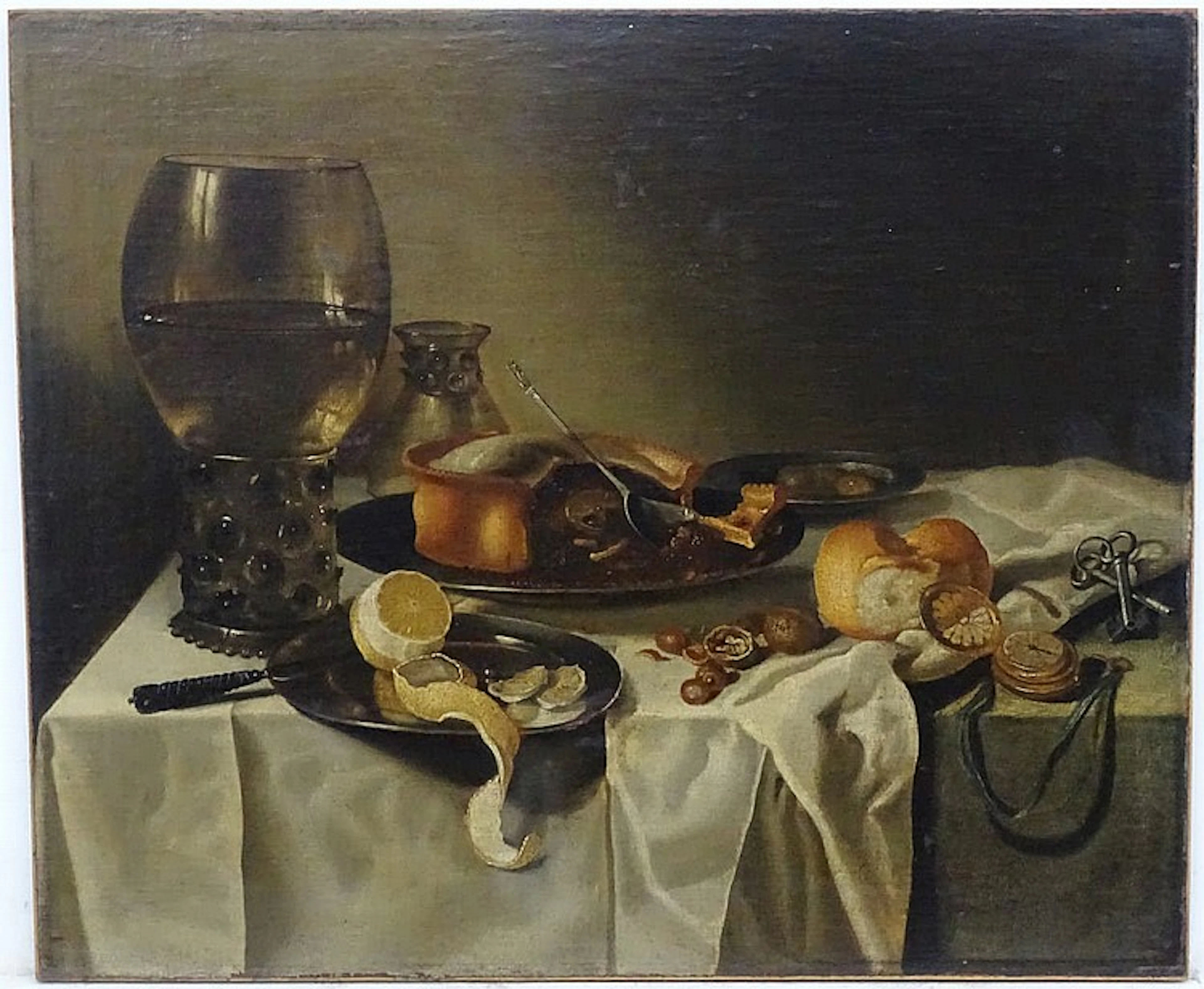 Circle of Willem Claesz. HEDA (1594-1681?), Dutch School, Oil on canvas lai