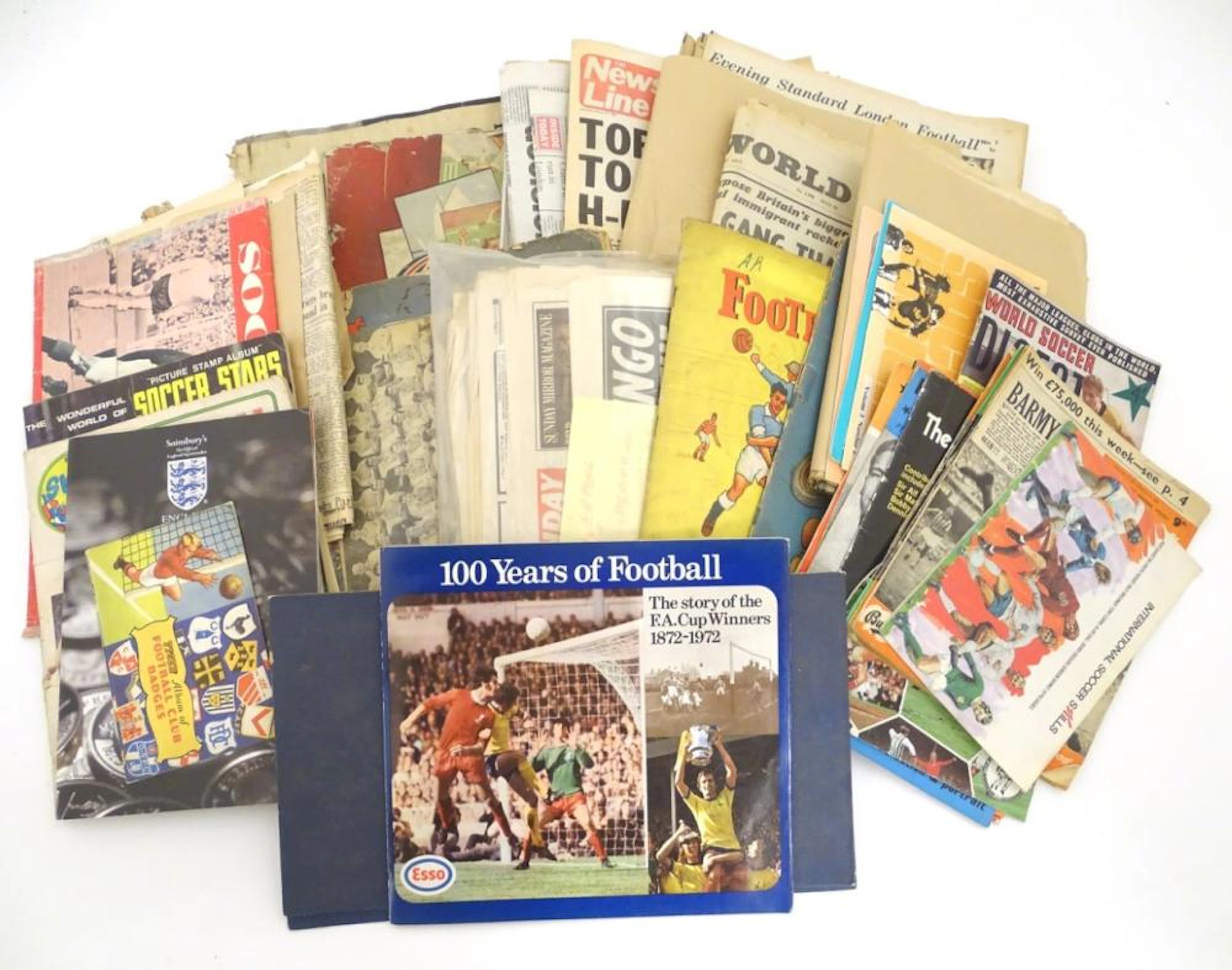 Books: A quantity of ephemera relating to football…