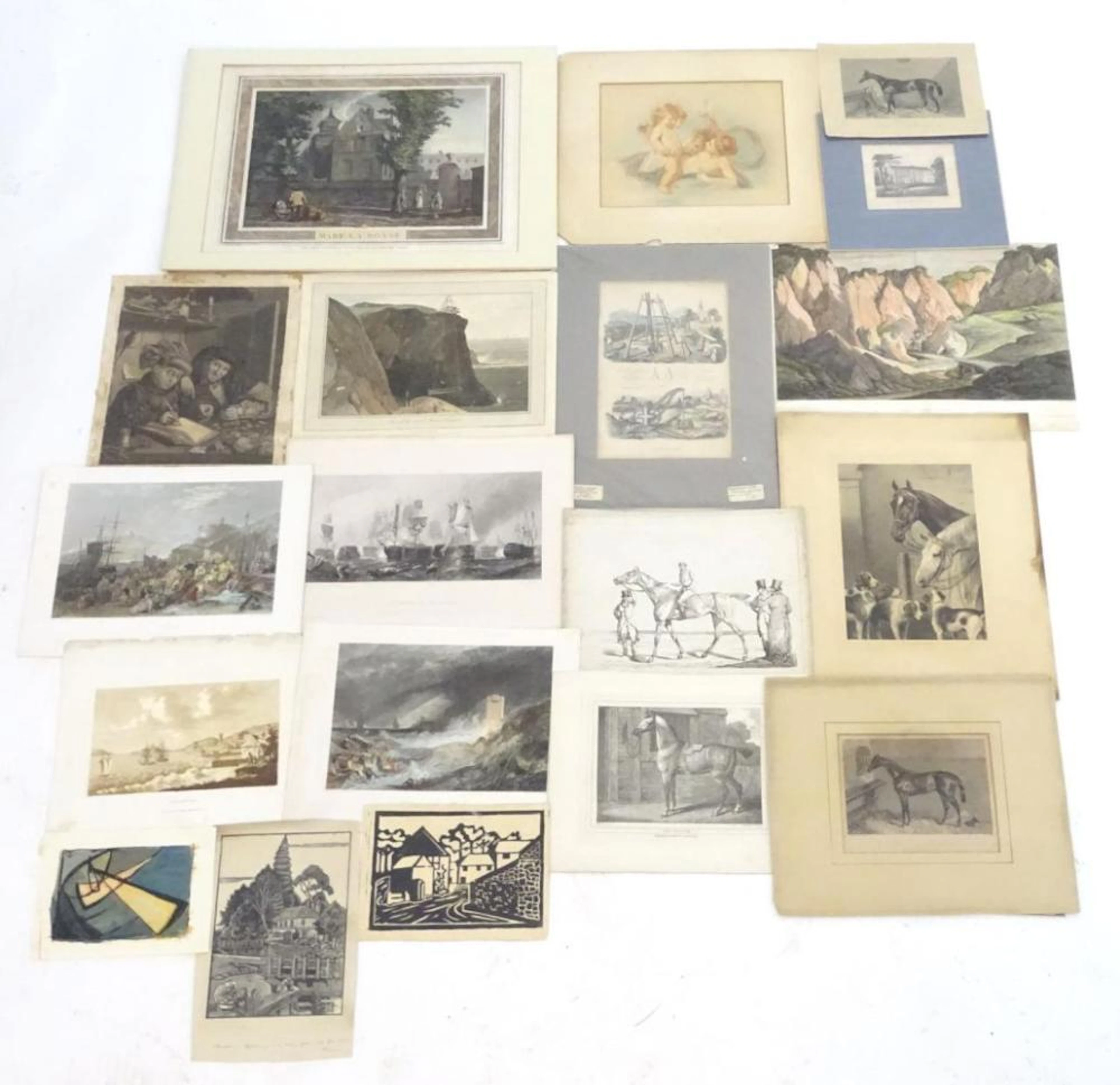 A collection of assorted works to include, After Sir Joshua Reynolds (1723?1792), Pastel drawing, Ve