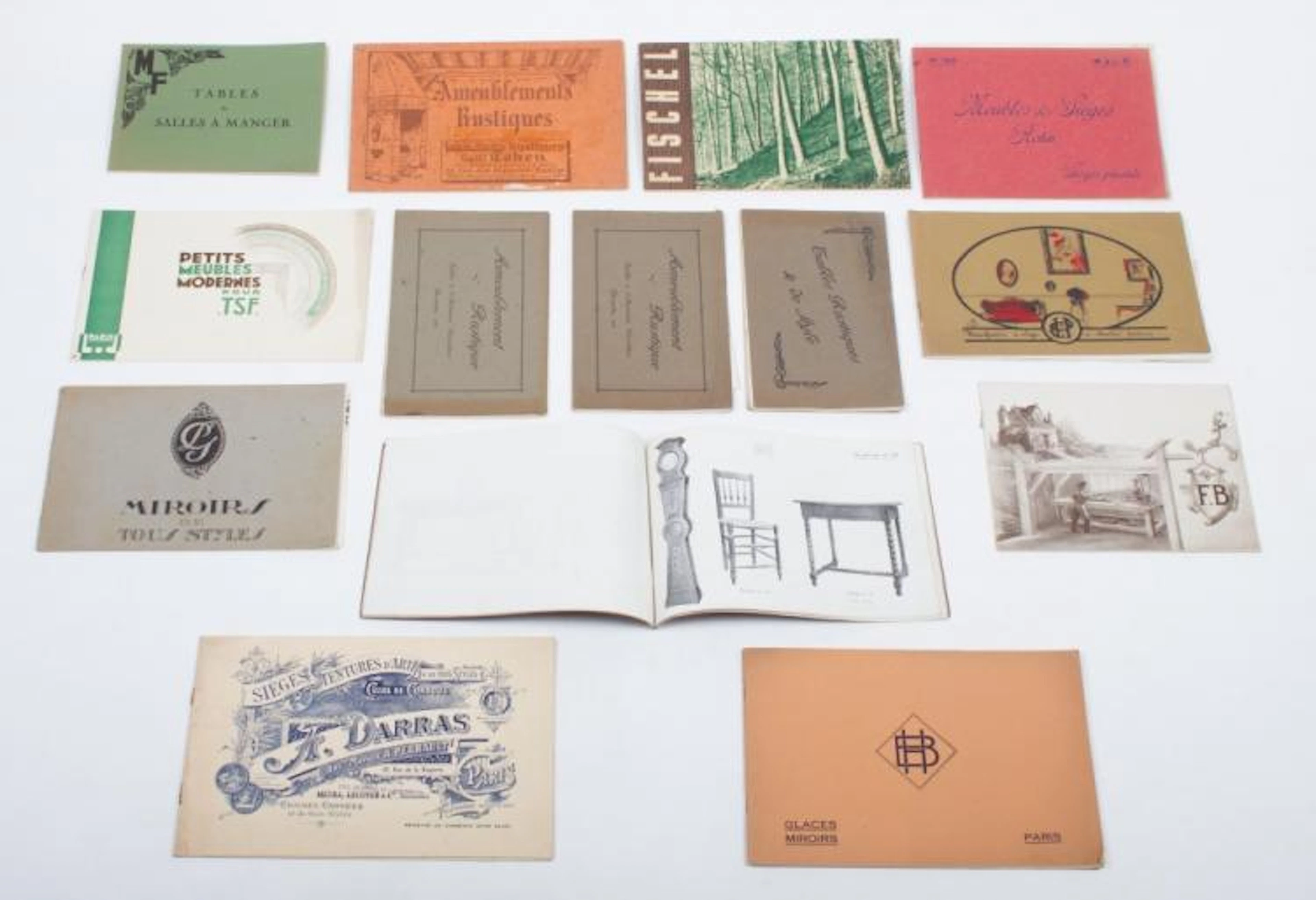 [Furniture] Lot with 14 French trade catalogues,